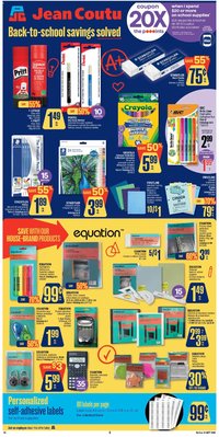 Jean Coutu flyer - School Booklet