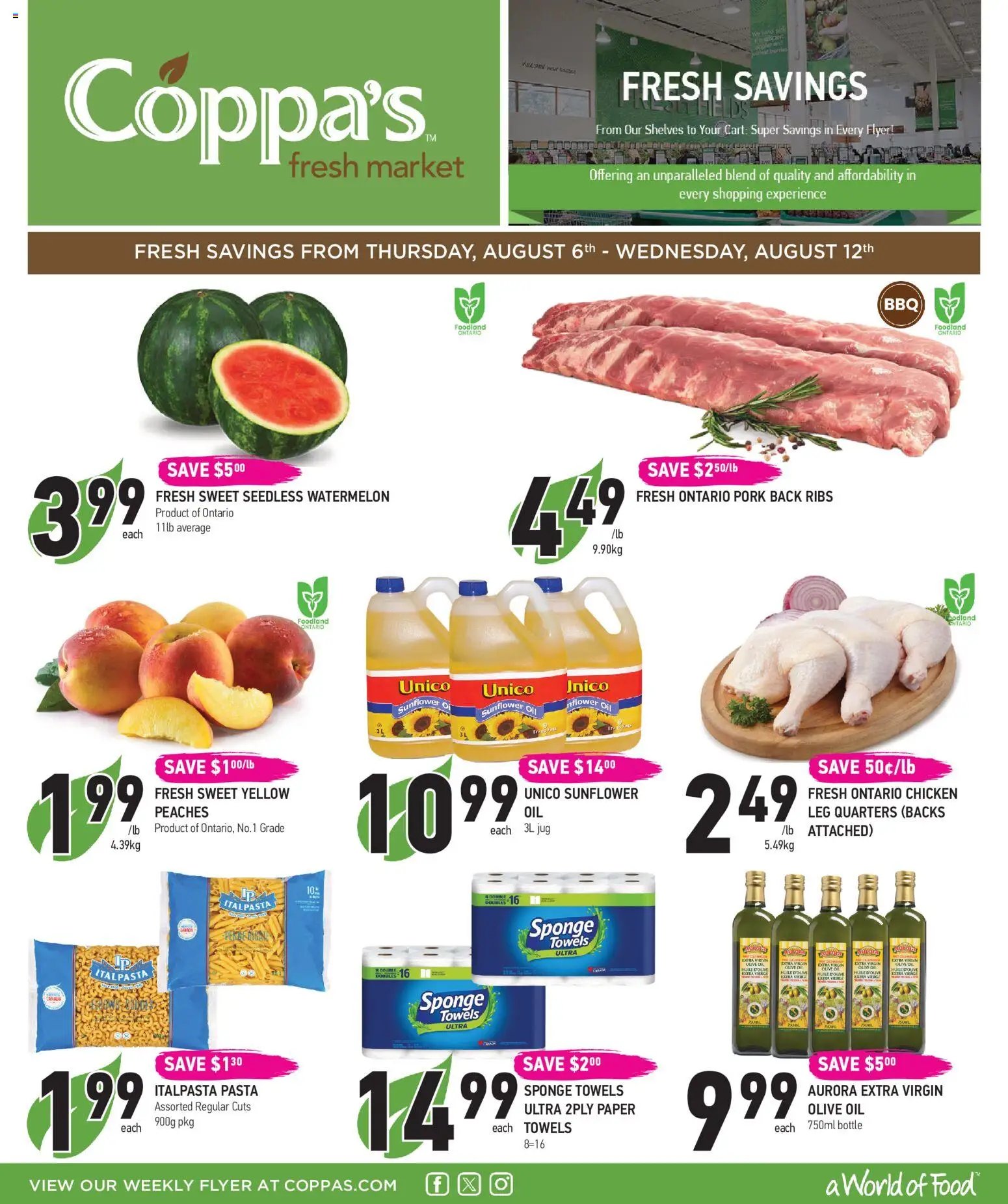 Coppas Fresh Market weekly flyer / circulaire