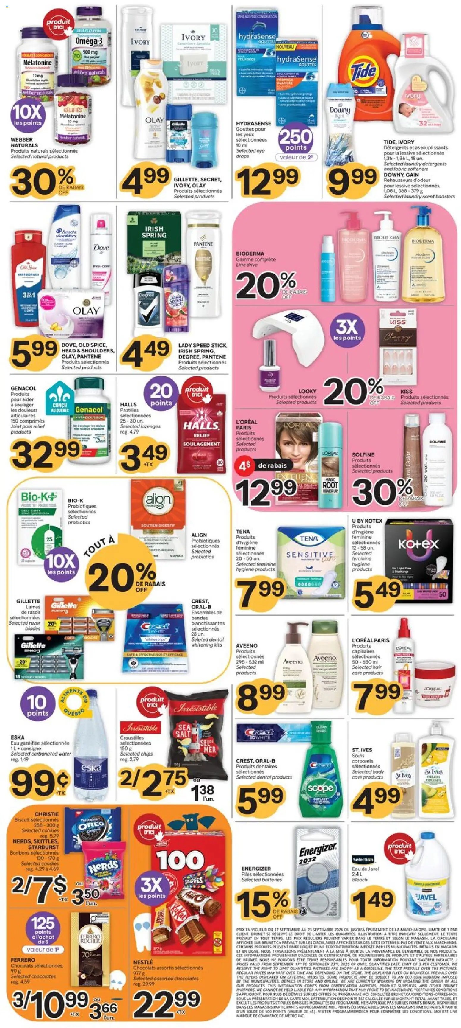 Brunet weekly flyer / circulaire