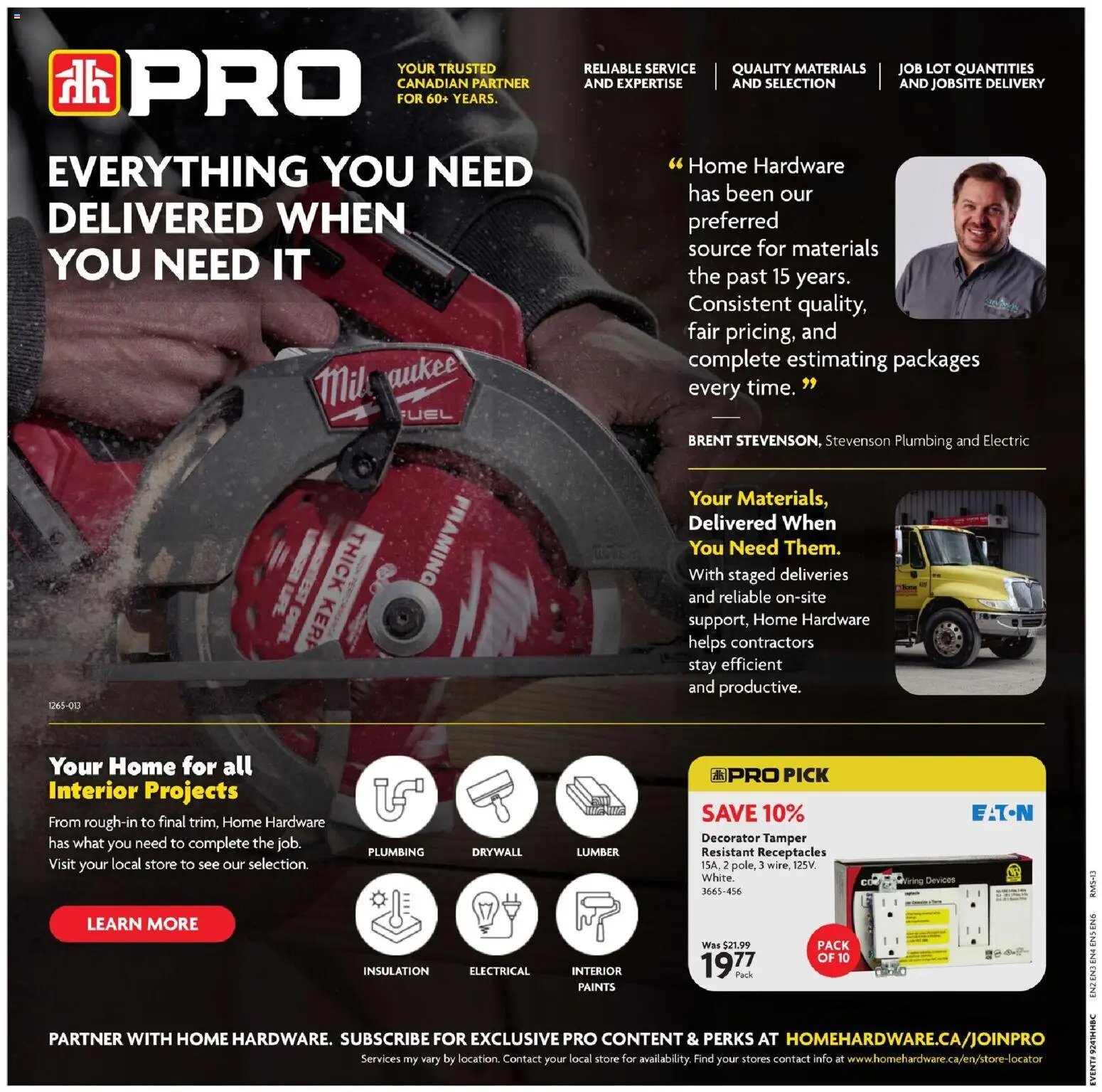 Home Hardware weekly flyer / circulaire