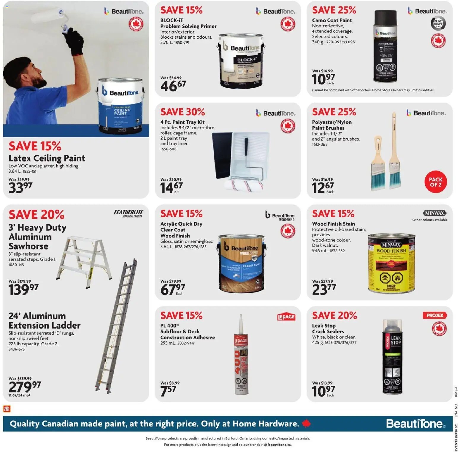 Home Hardware weekly flyer / circulaire