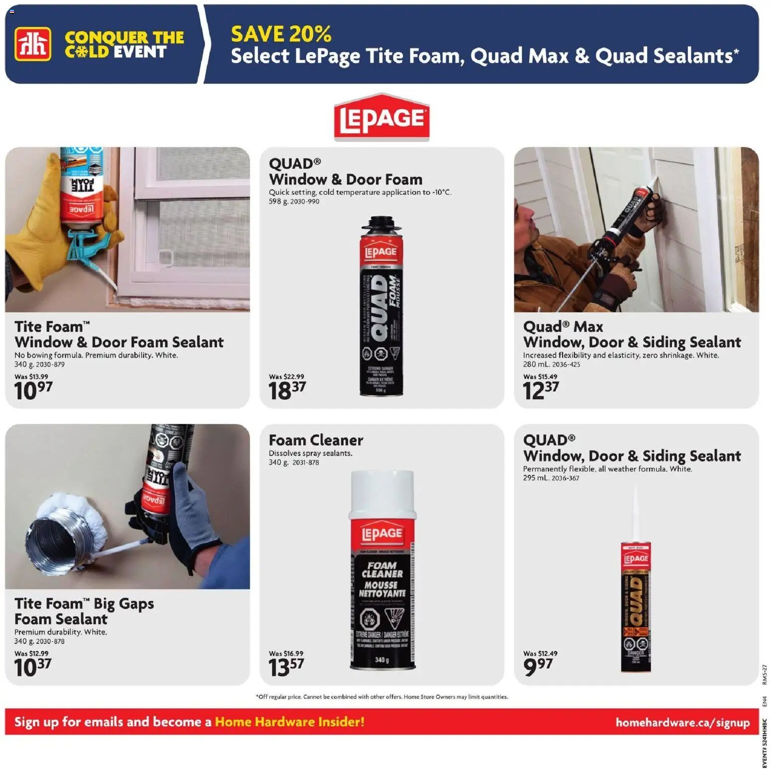 Home Hardware weekly flyer / circulaire