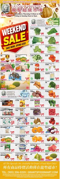 Oceans weekly flyer - Grant’s Foodmart