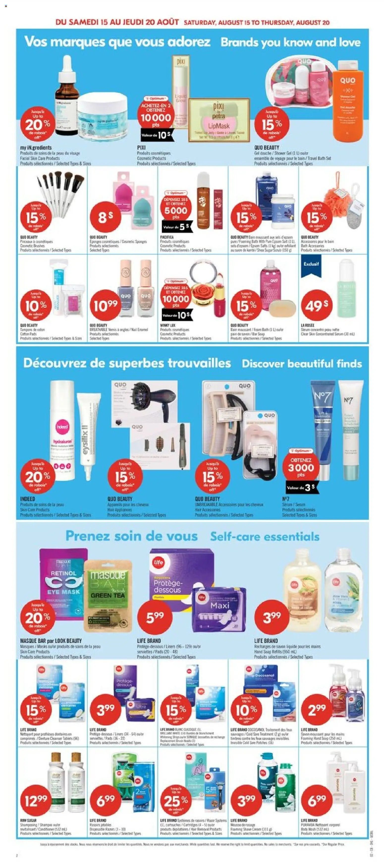 Pharmaprix weekly flyer / circulaire