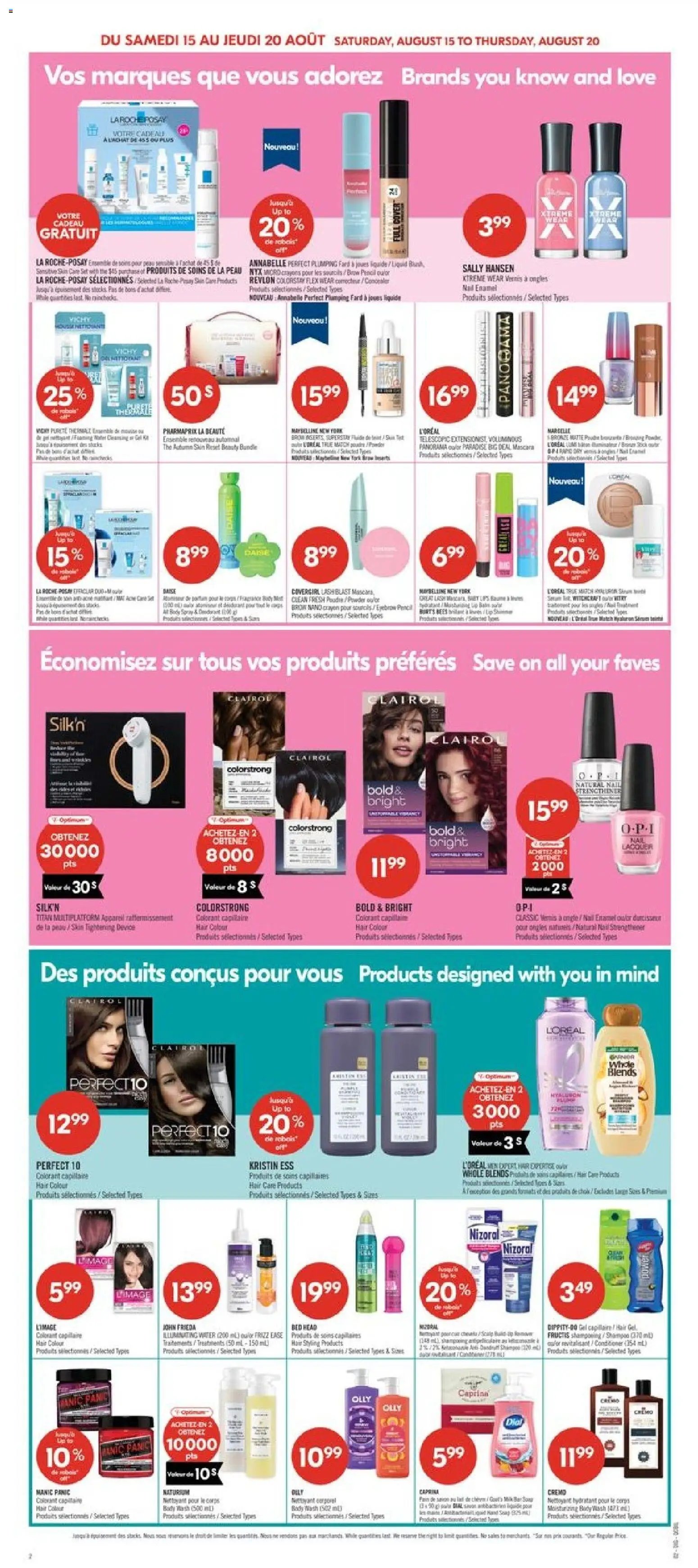 Pharmaprix weekly flyer / circulaire