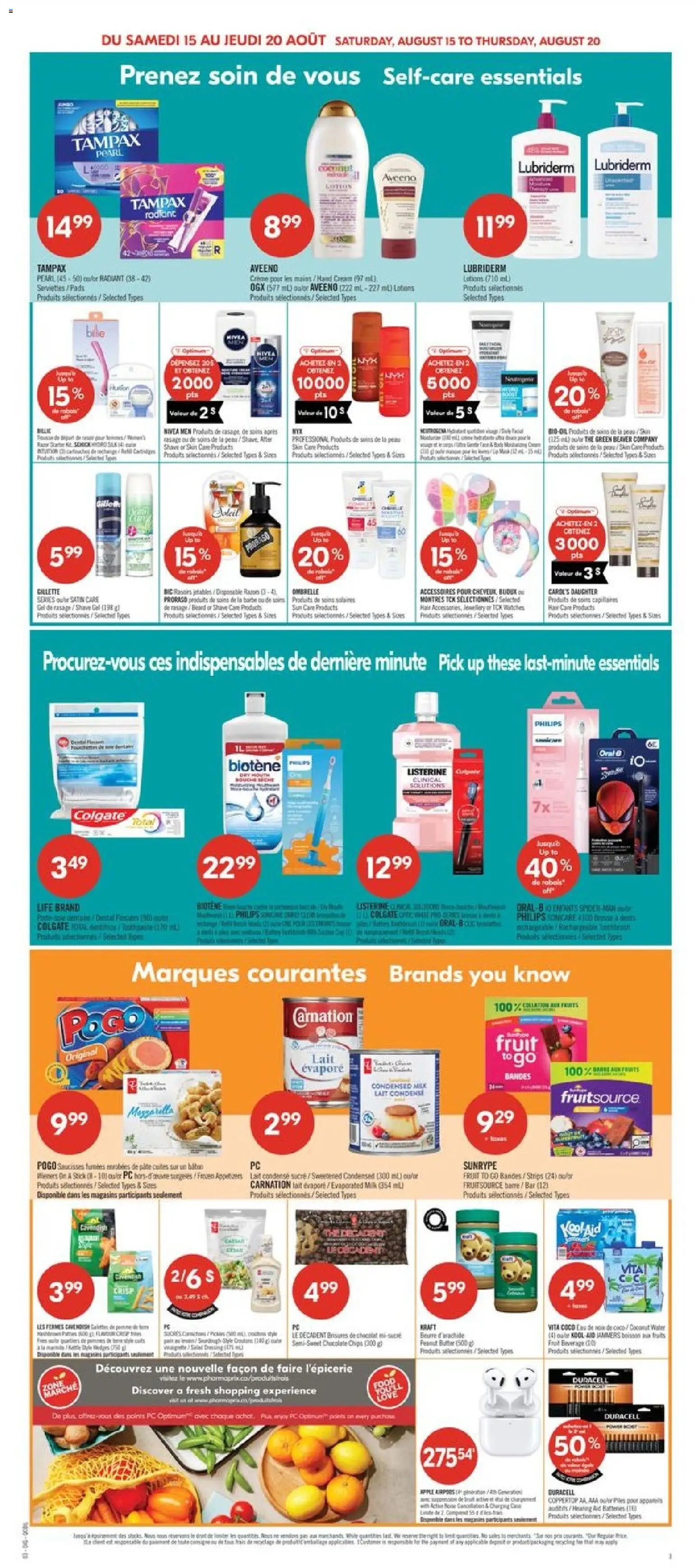 Pharmaprix weekly flyer / circulaire