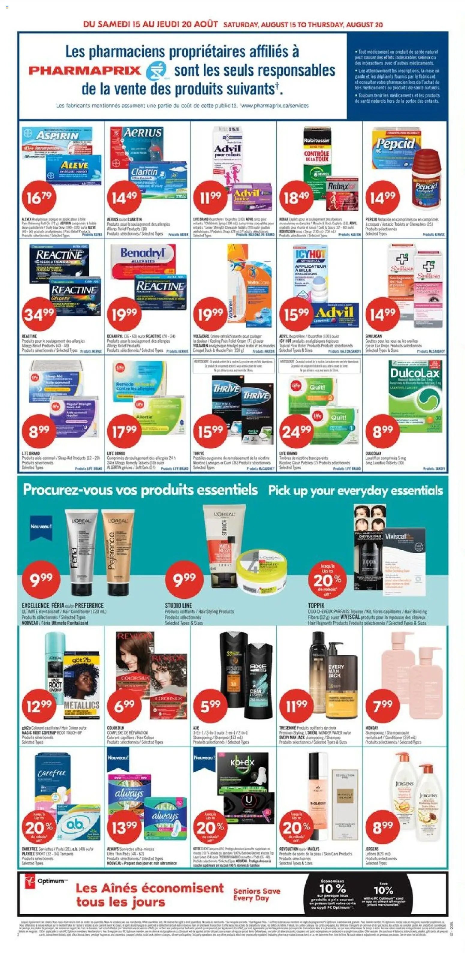 Pharmaprix weekly flyer / circulaire