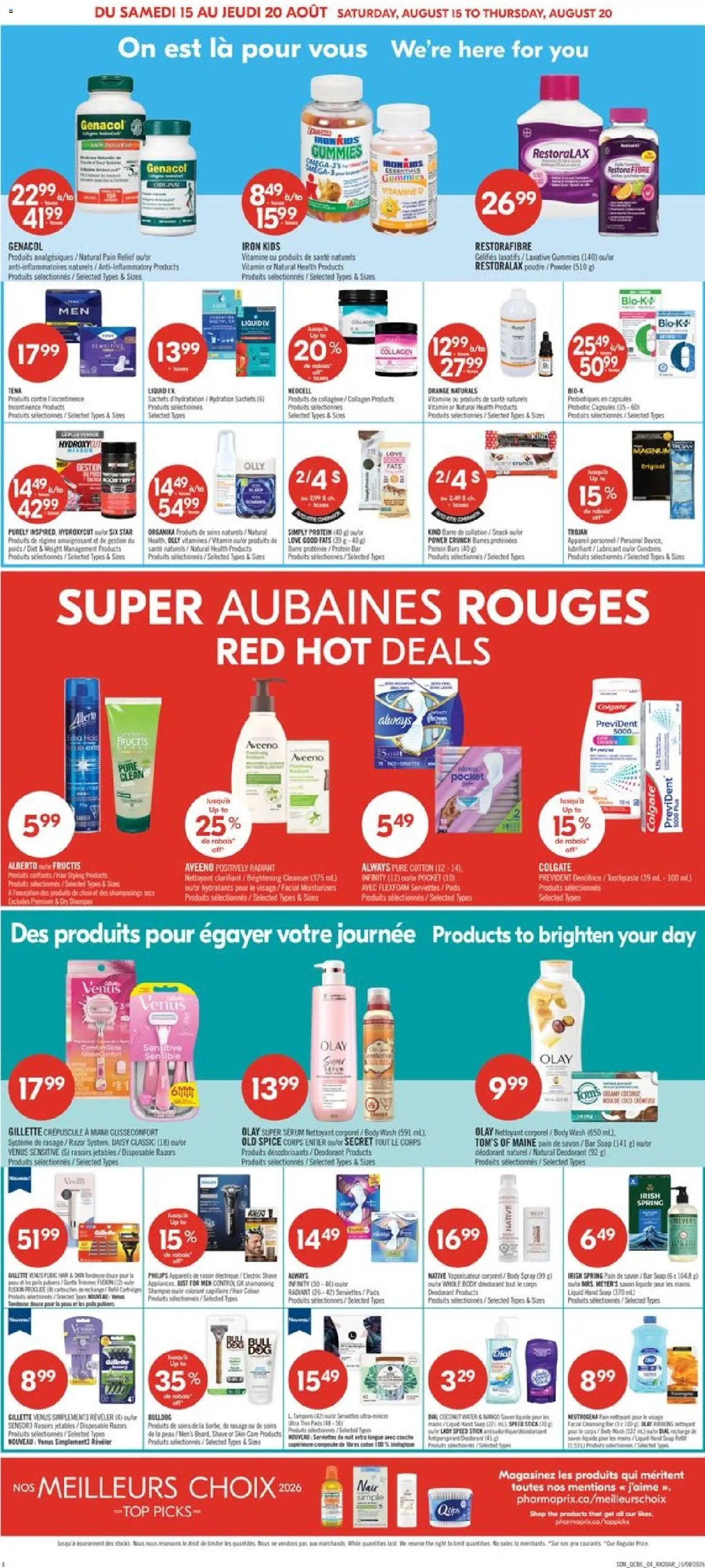 Pharmaprix weekly flyer / circulaire