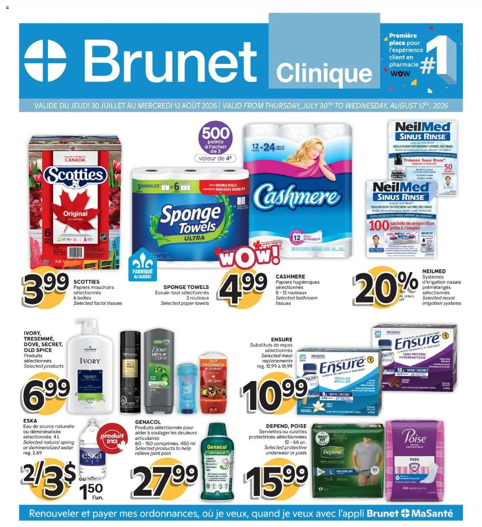 Brunet flyer - Clinique