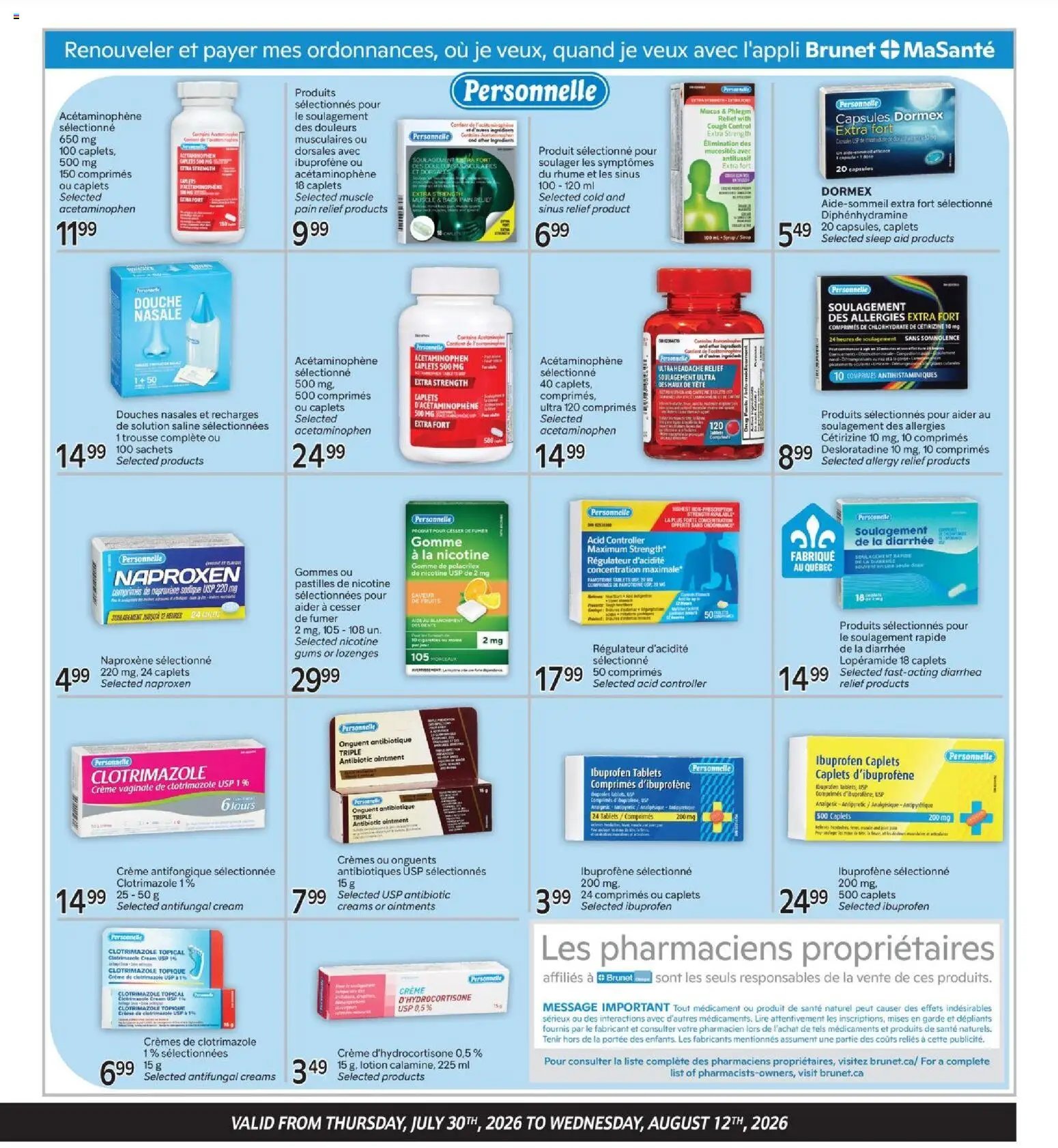 Brunet flyer - Clinique