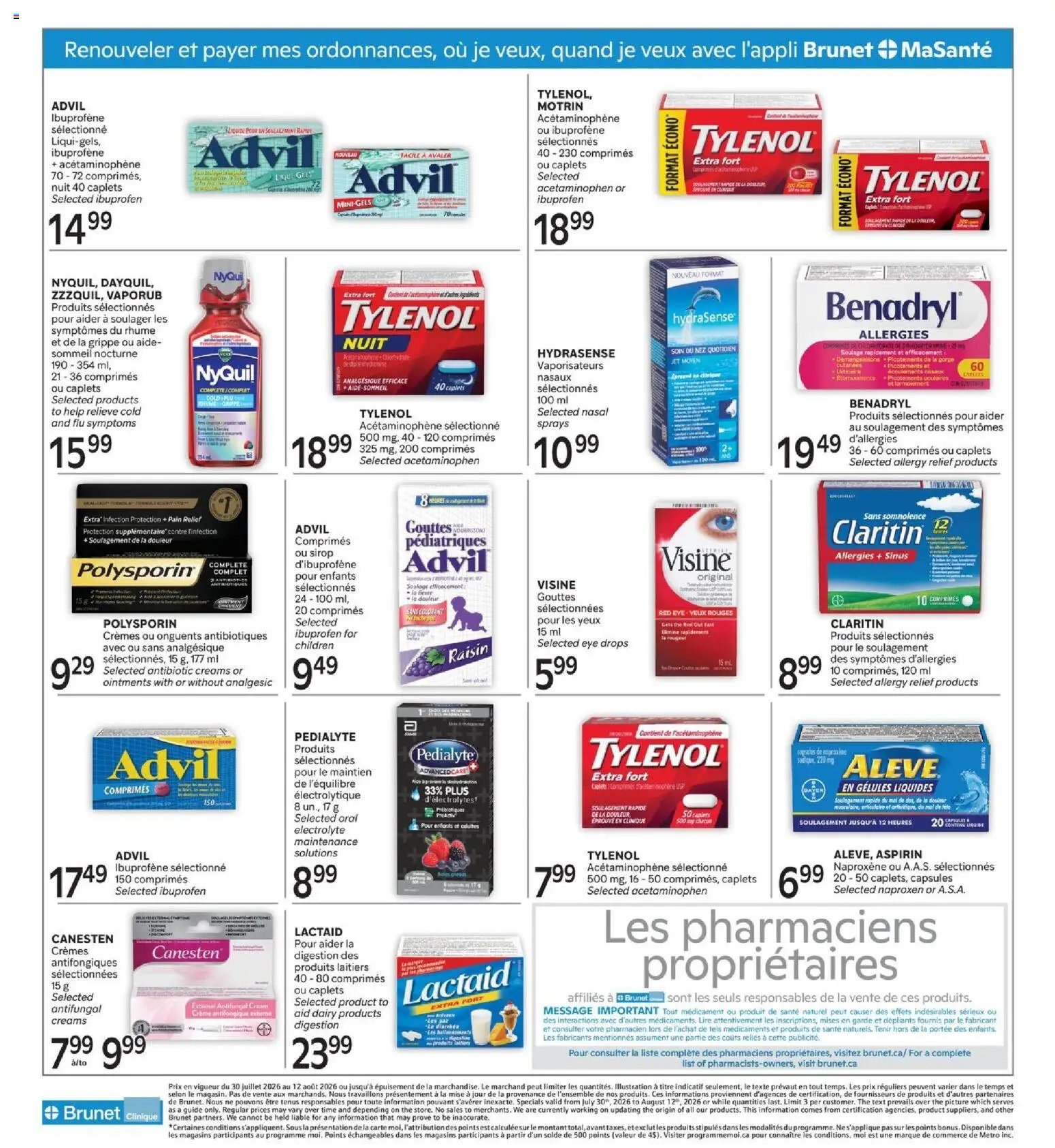 Brunet flyer - Clinique