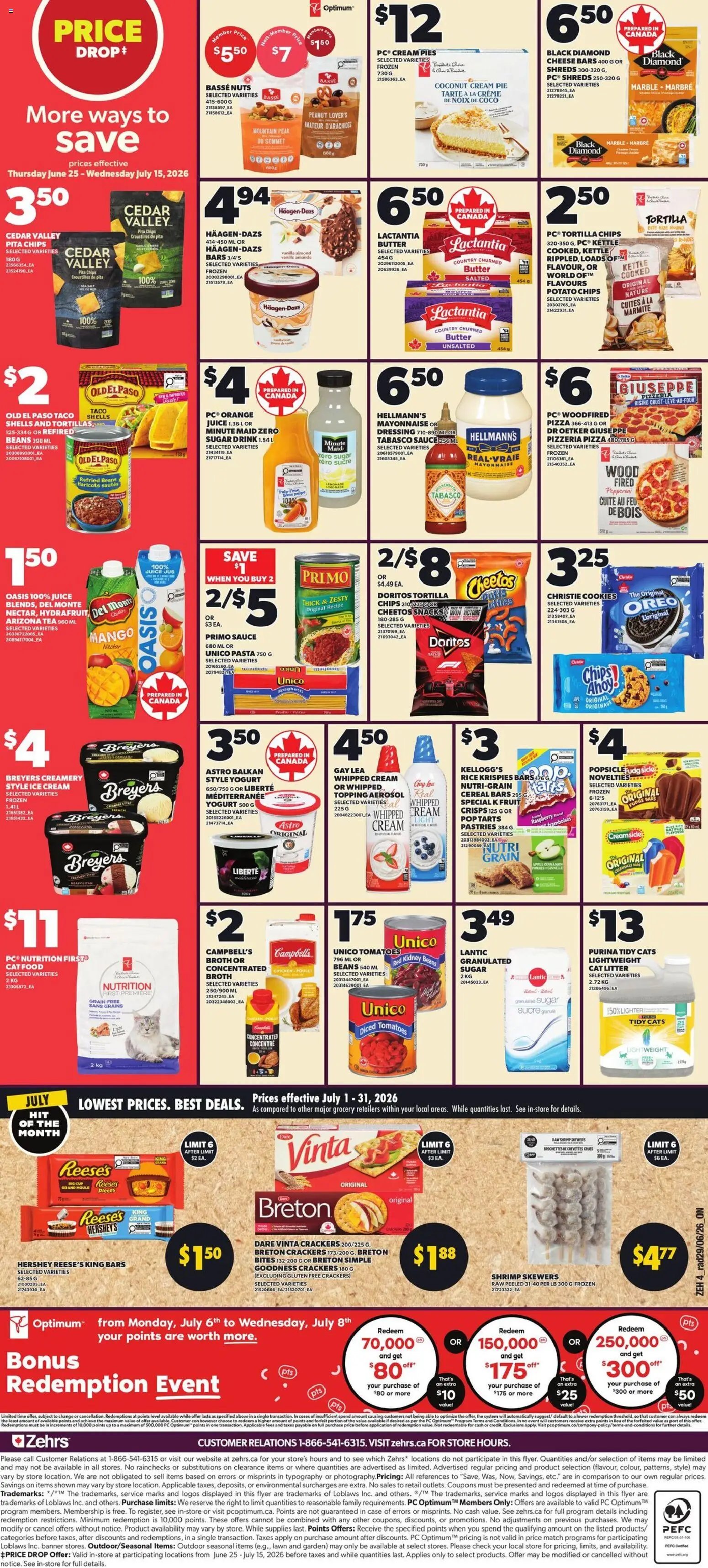 Zehrs weekly flyer / circulaire