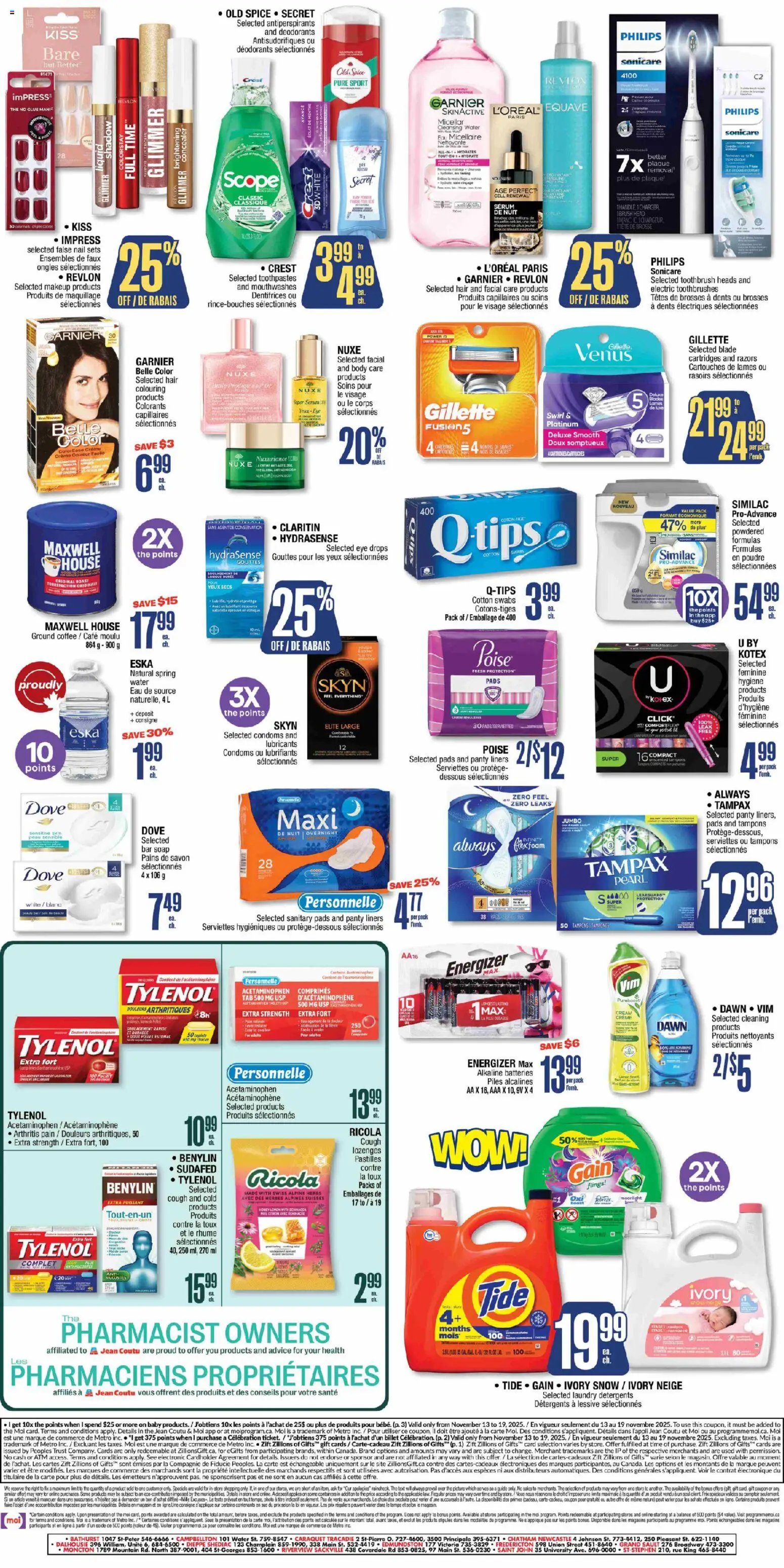 Jean Coutu weekly flyer (2025-11-13 - 2025-11-19) | 2