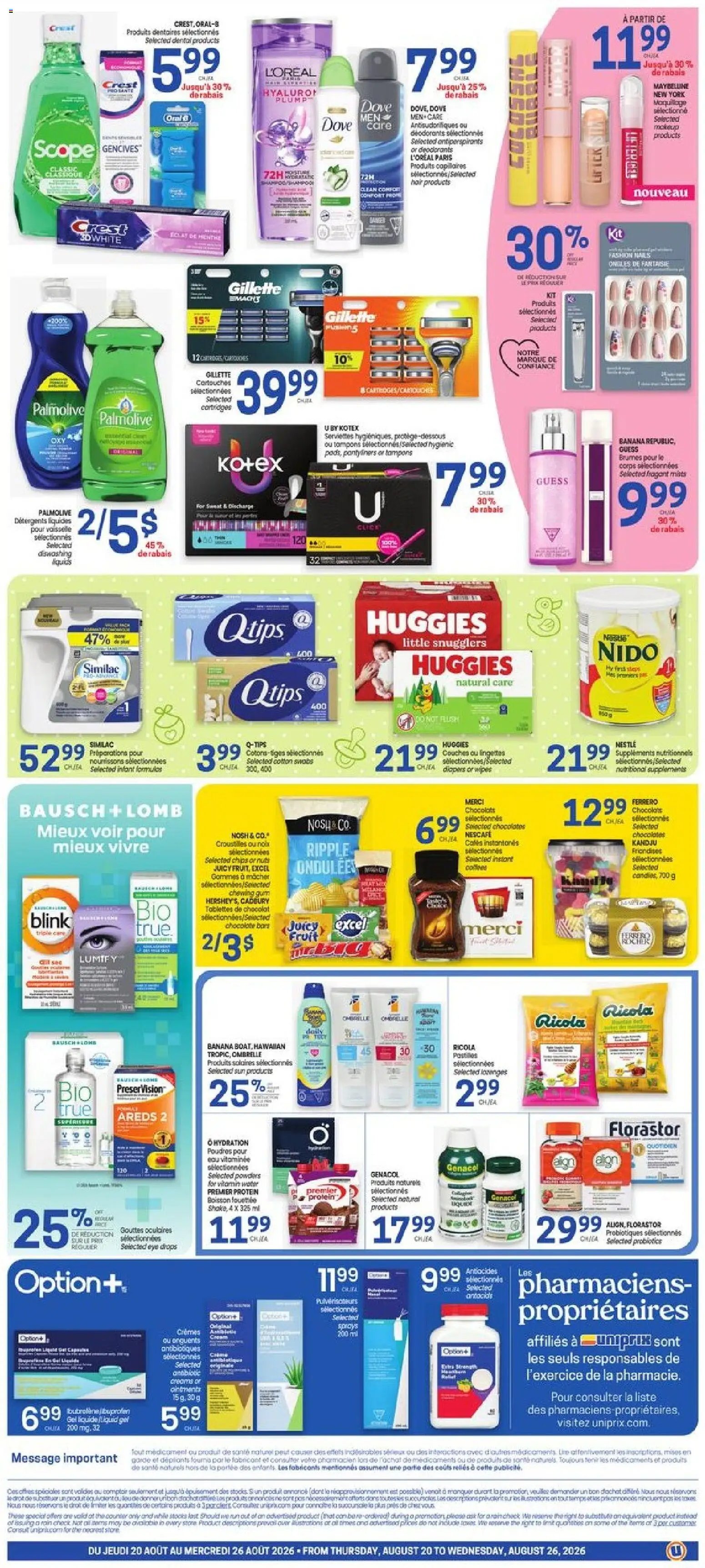 Uniprix weekly flyer / circulaire