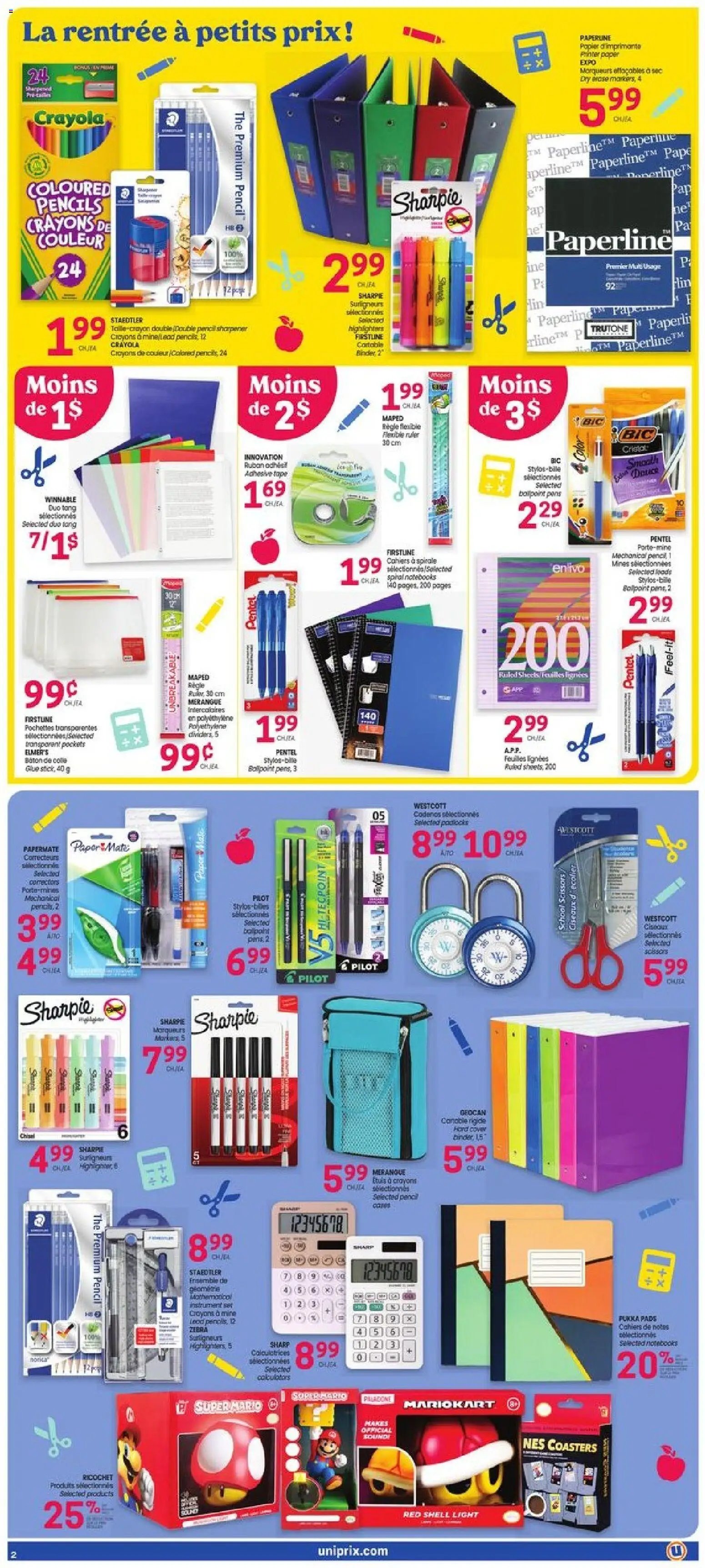Uniprix weekly flyer / circulaire