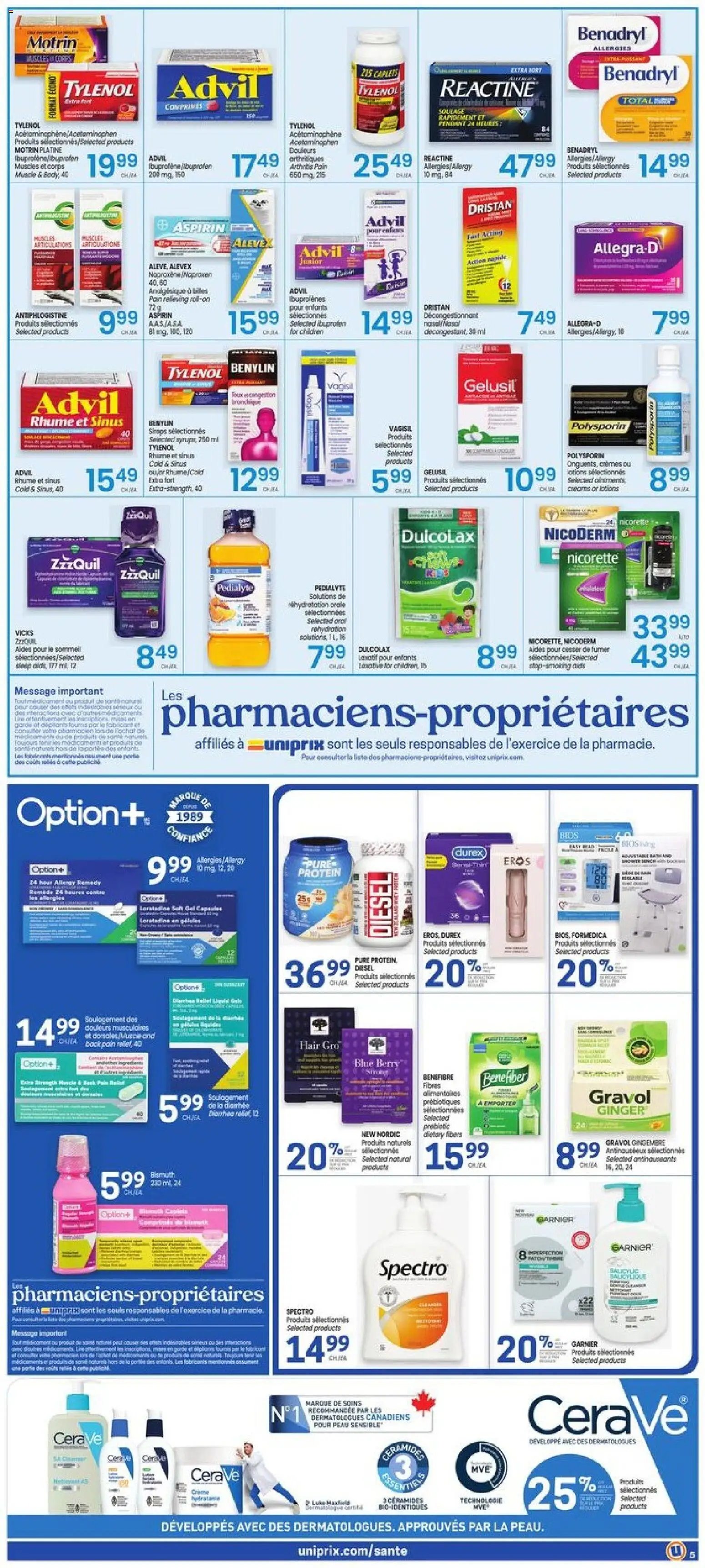 Uniprix weekly flyer / circulaire