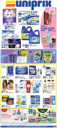 Uniprix weekly flyer / circulaire