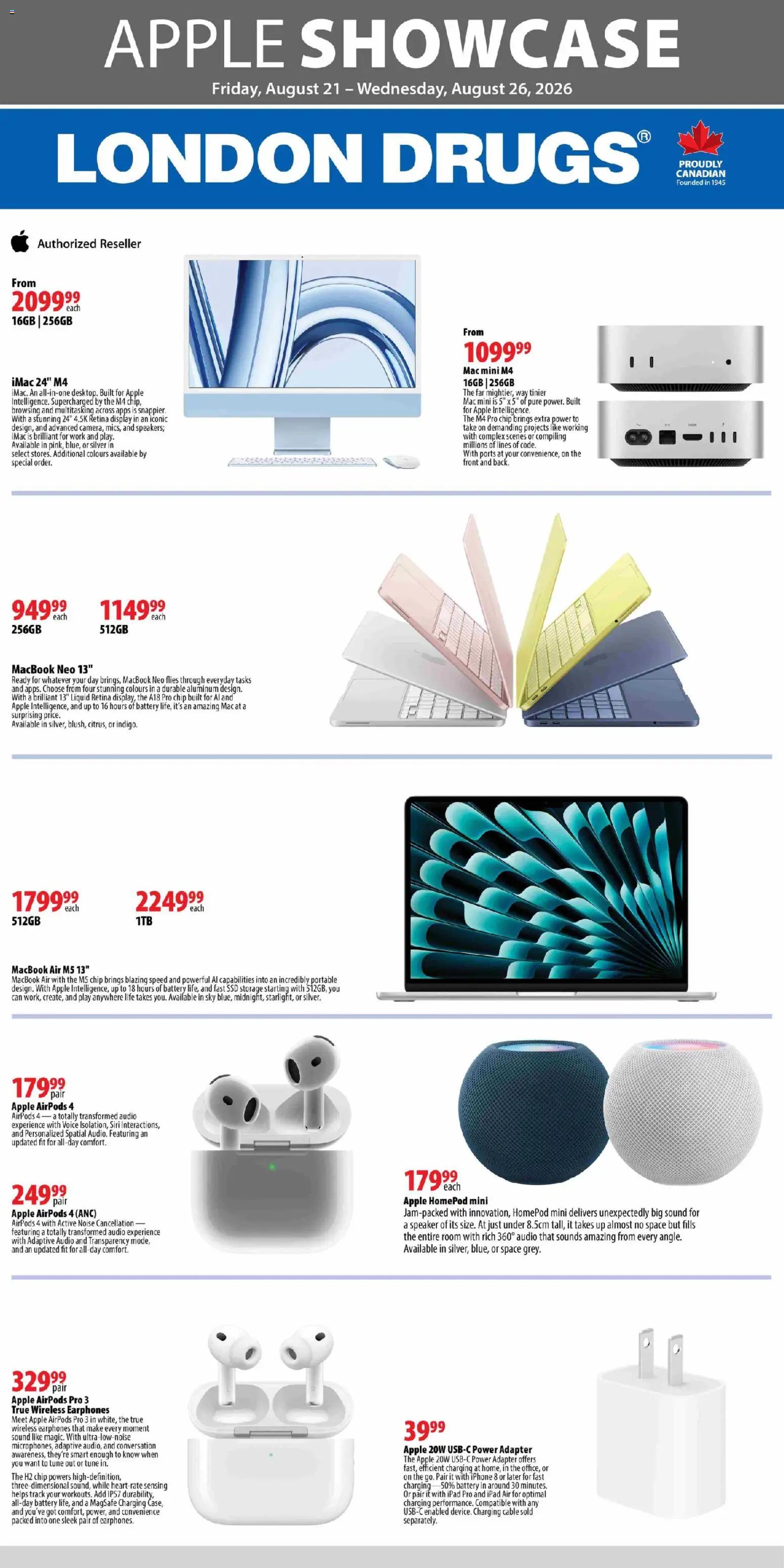 London Drugs flyer - Apple Showcase