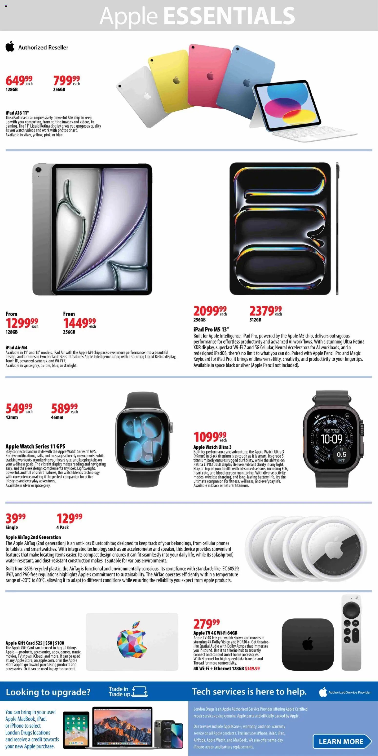 London Drugs flyer - Apple Showcase