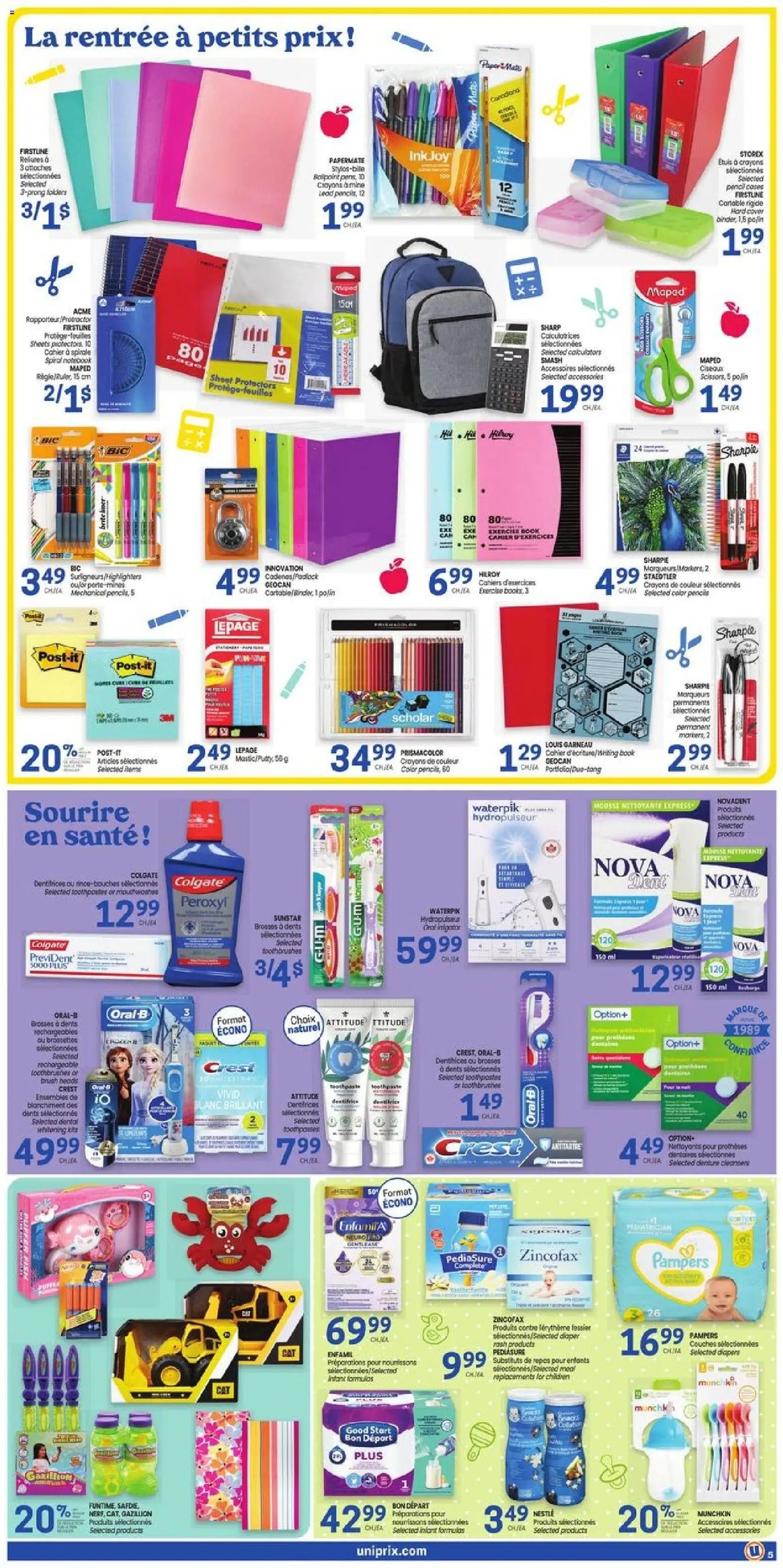 Uniprix weekly flyer / circulaire