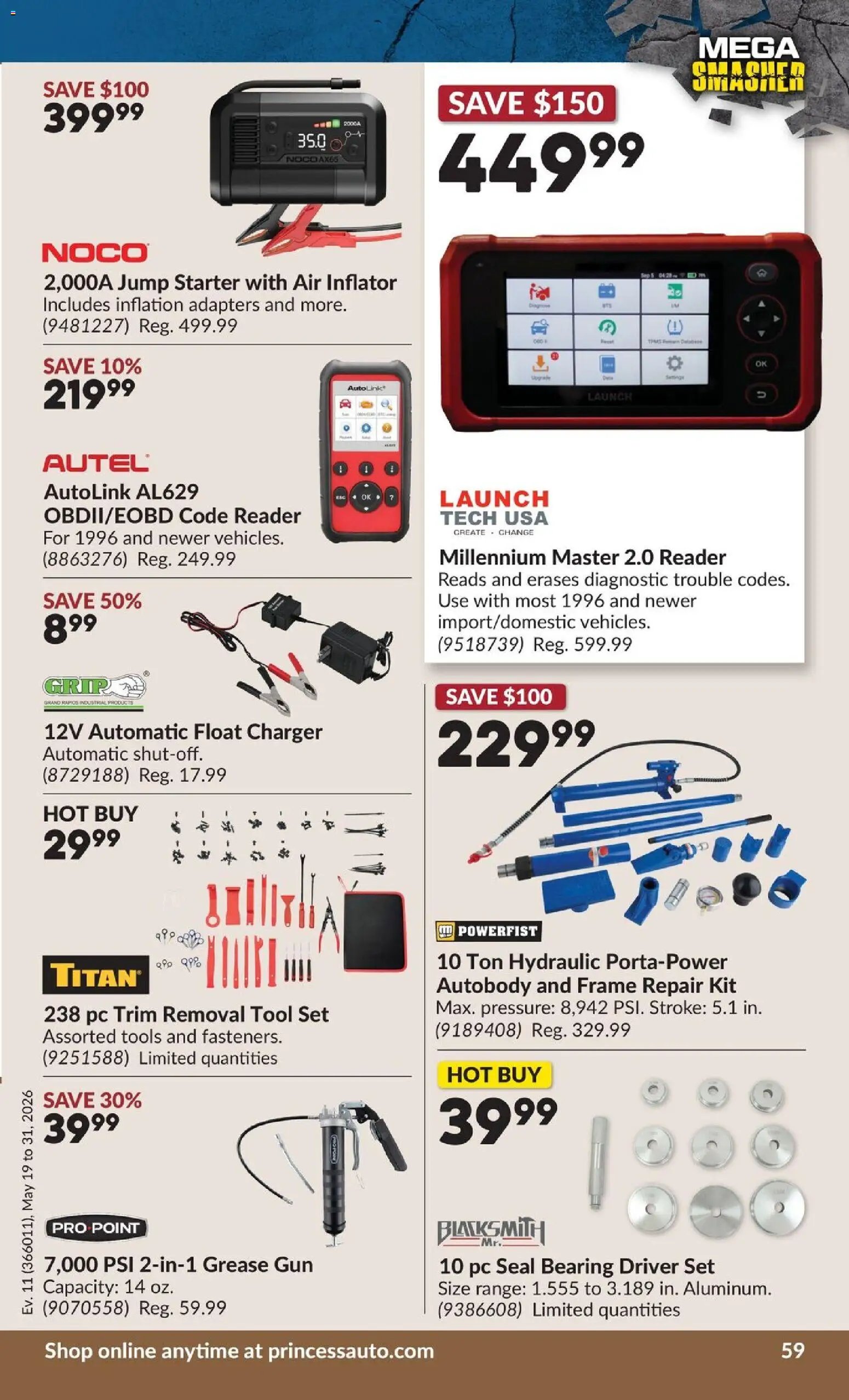 Princess Auto flyer - 2 Week Sale! (2026-05-19 - 2026-05-31) | 66
