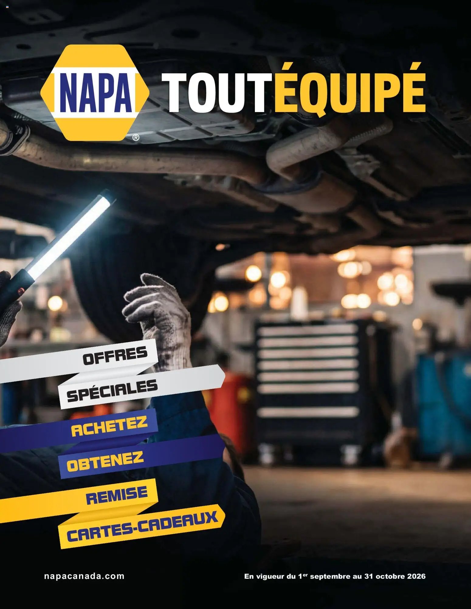 NAPA Auto Parts circulaire - TOUT ÉQUIPÉ septembre-octobre 2026