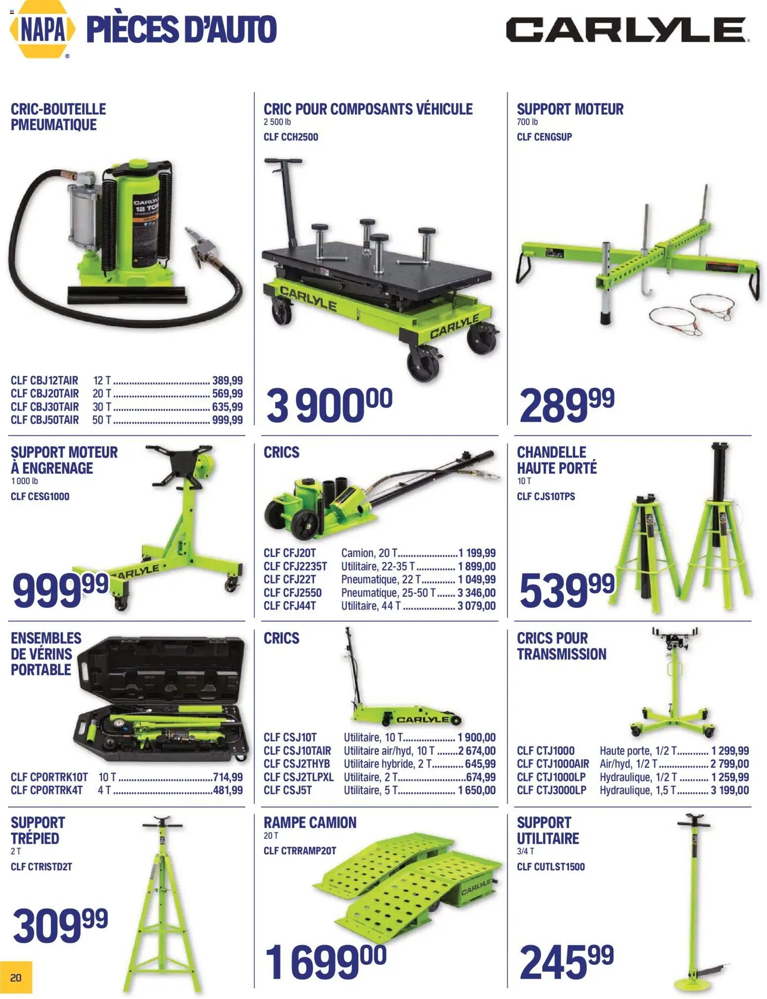 NAPA Auto Parts circulaire - TOUT ÉQUIPÉ septembre-octobre 2026