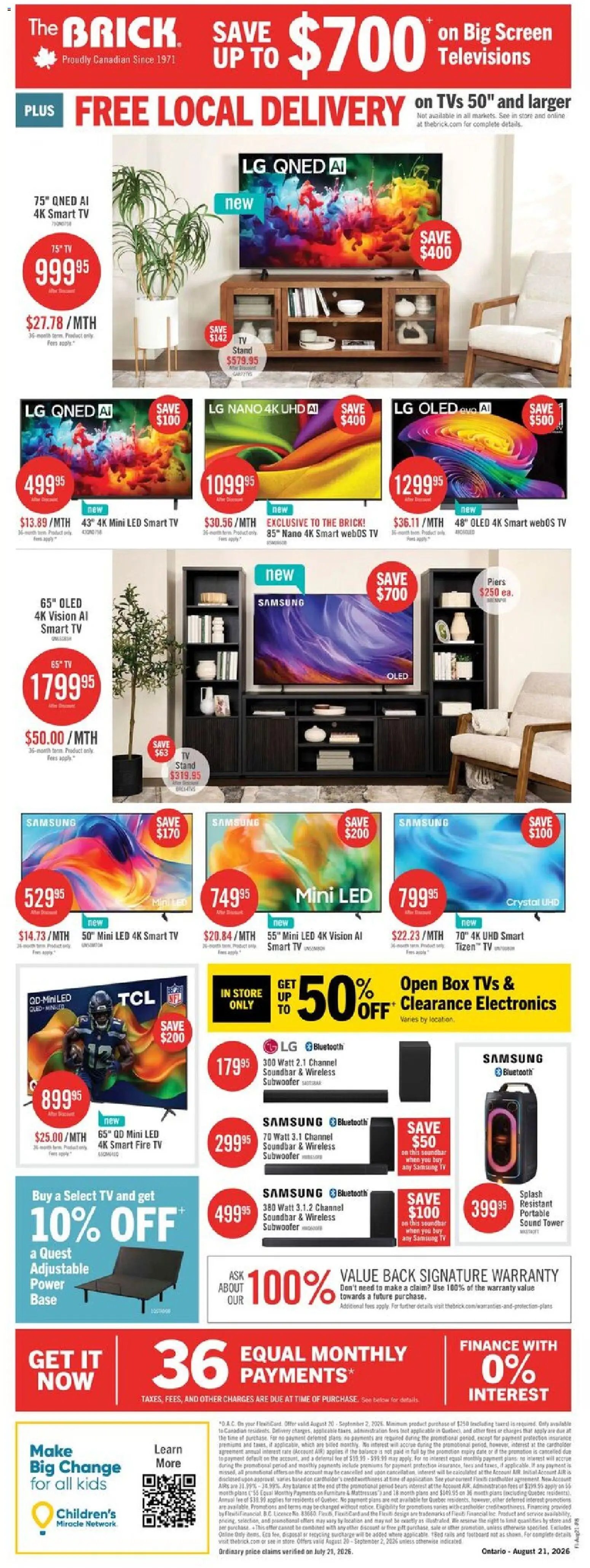 The Brick weekly flyer / circulaire