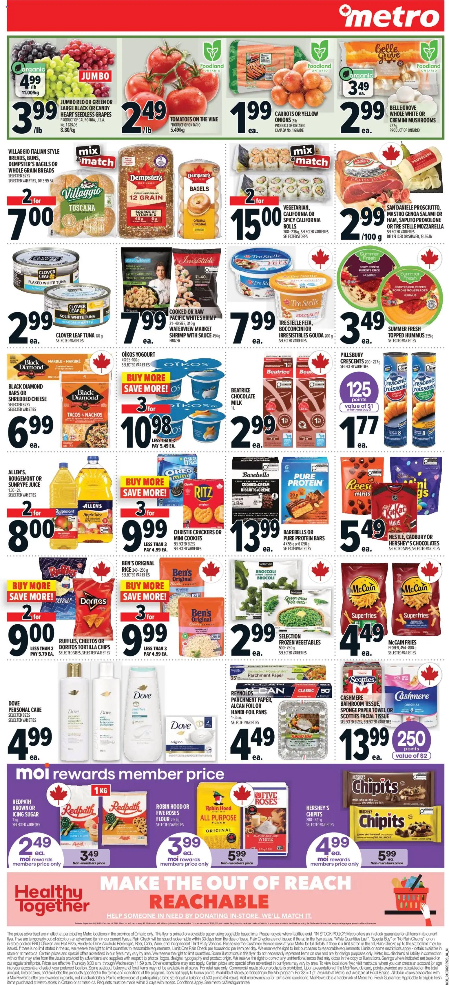 Metro weekly flyer / circulaire
