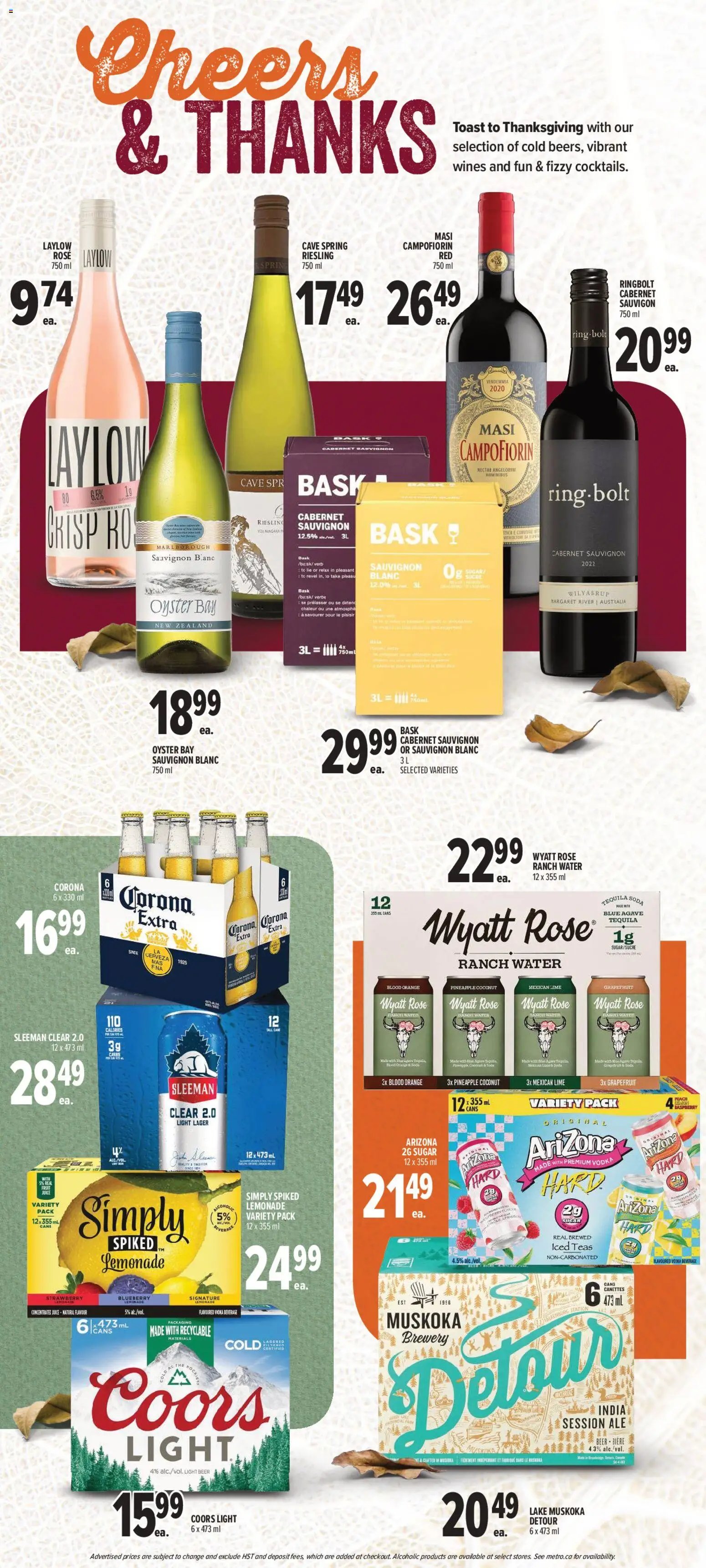 Metro weekly flyer / circulaire