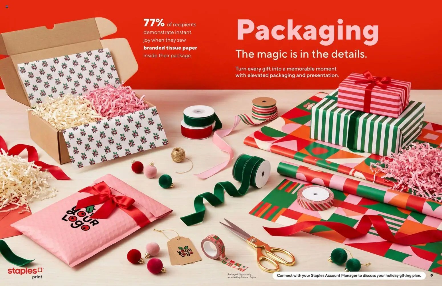 Staples flyer - Holiday idea book