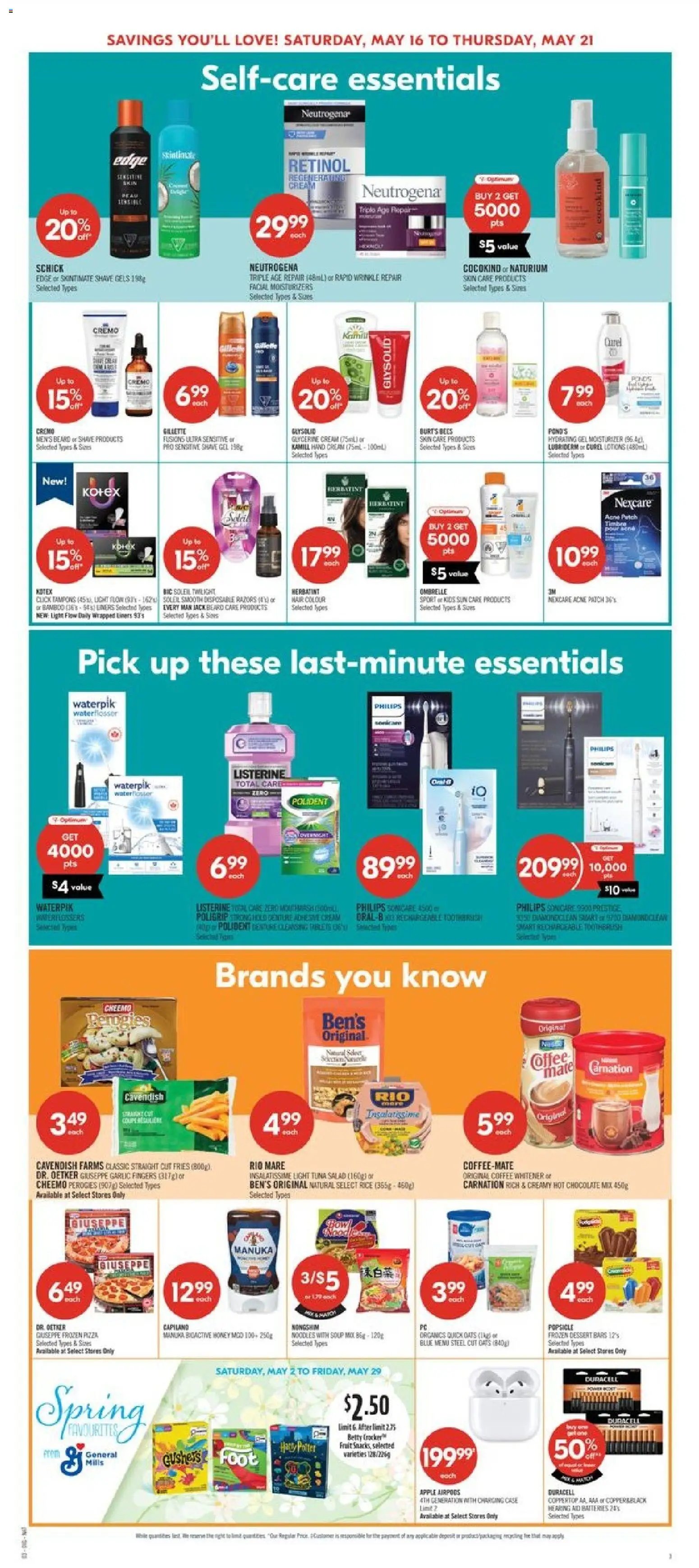 Shoppers weekly flyer / circulaire