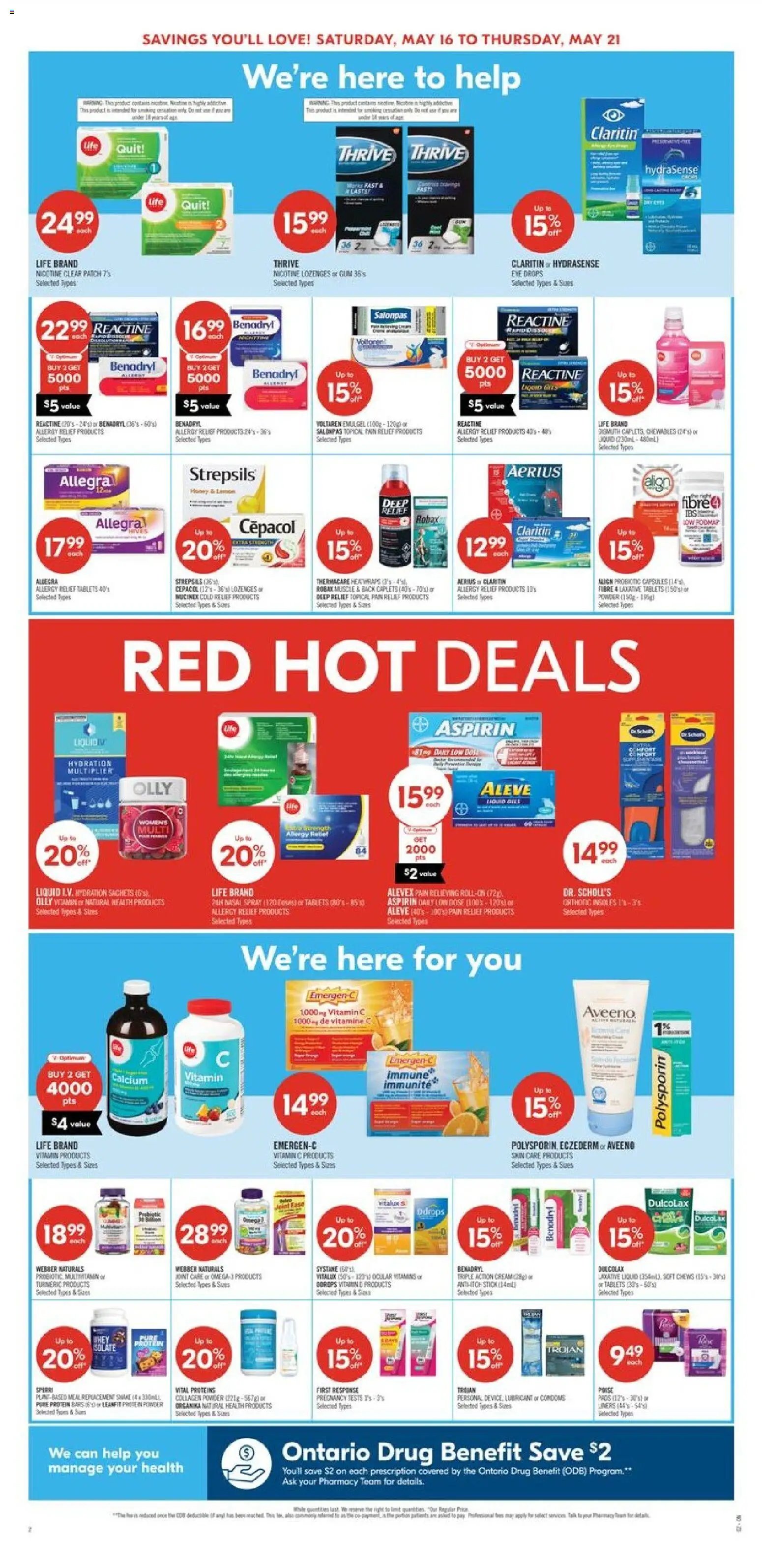 Shoppers weekly flyer / circulaire