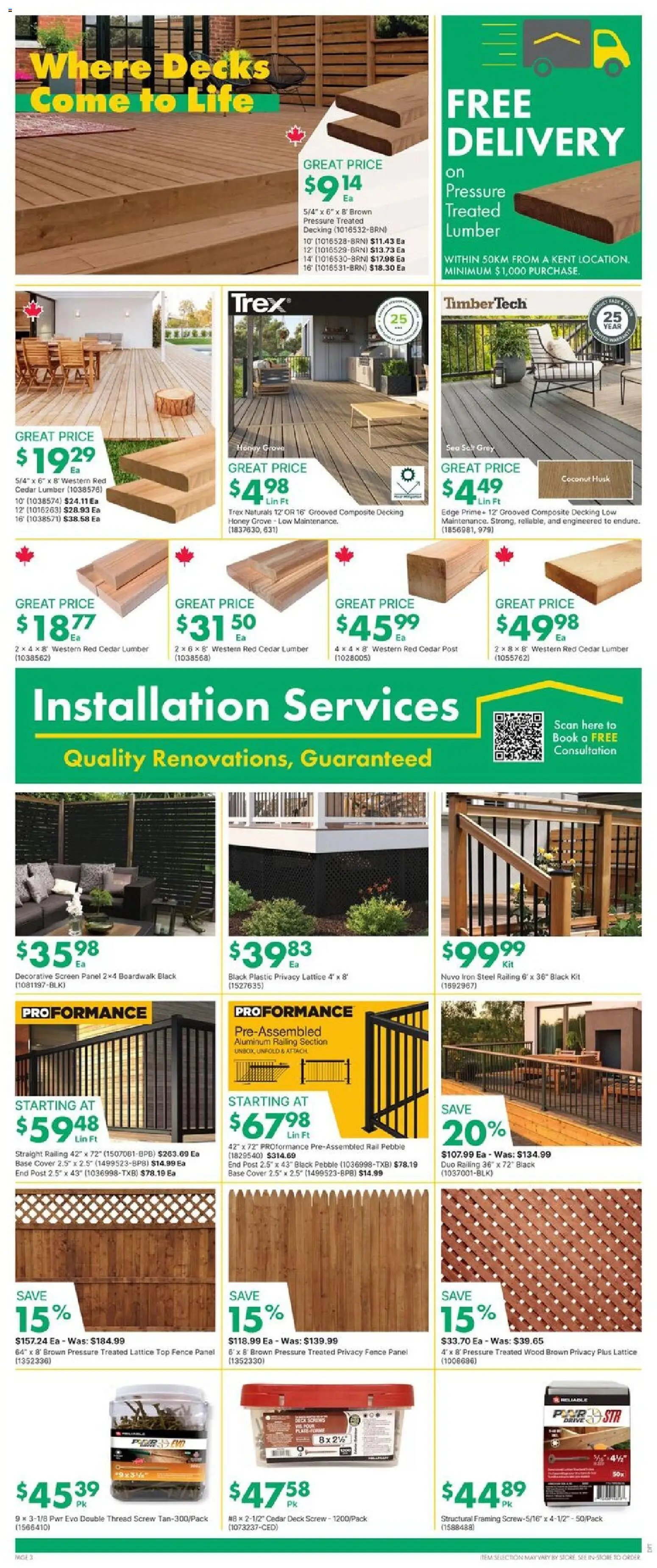 Kent weekly flyer / circulaire