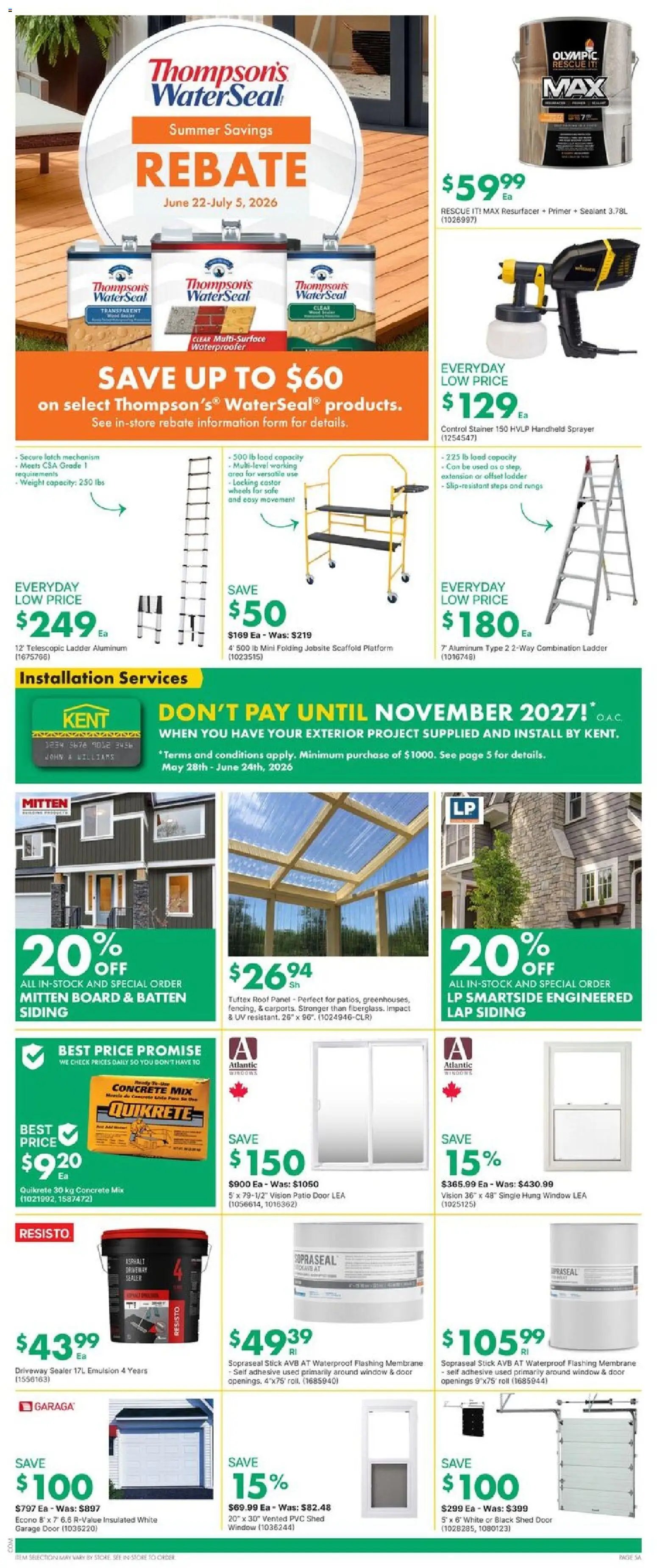 Kent weekly flyer / circulaire