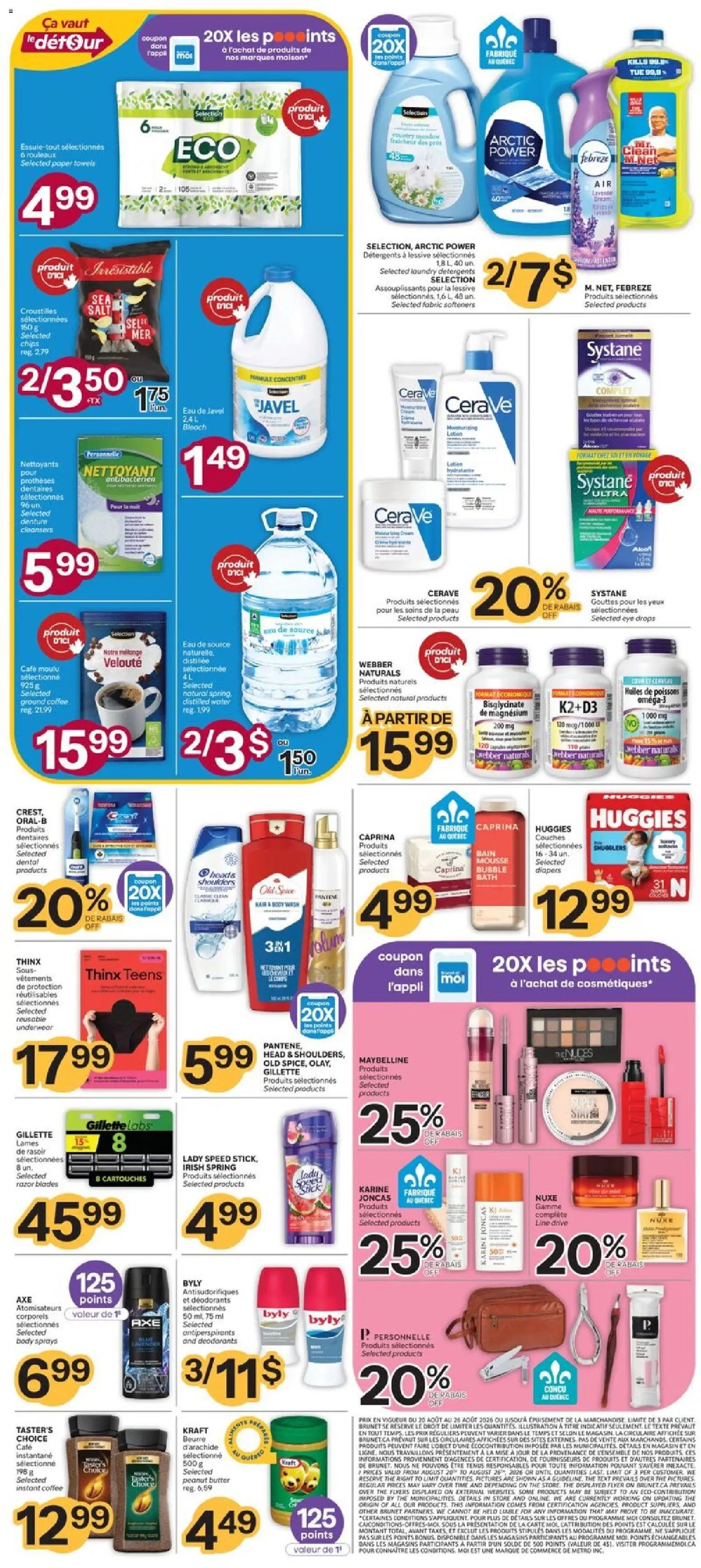 Brunet weekly flyer / circulaire