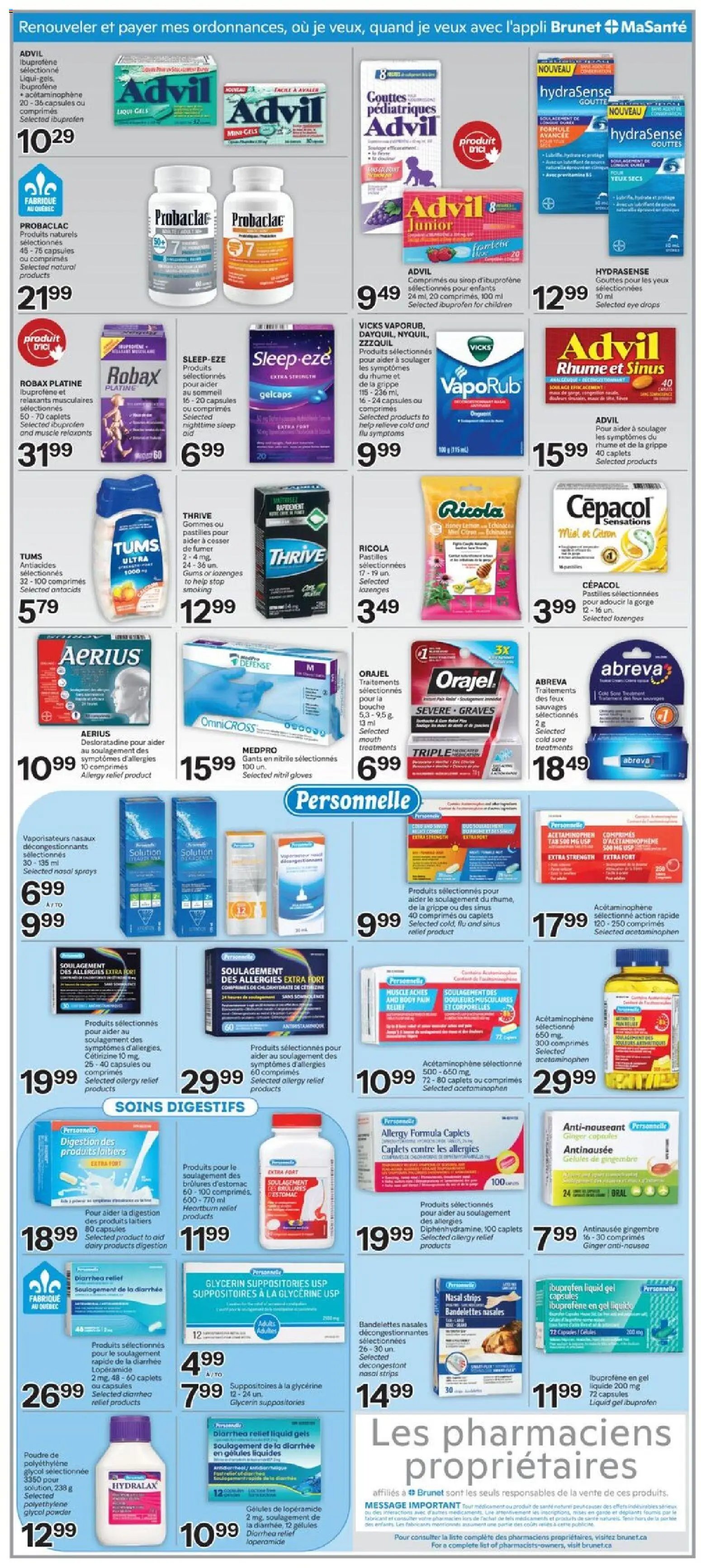 Brunet weekly flyer / circulaire