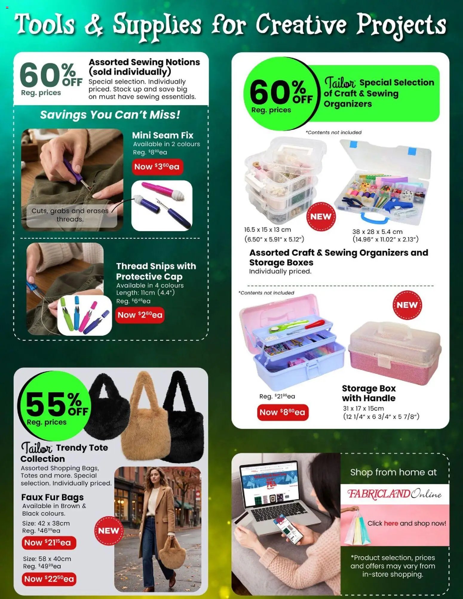 Fabricland weekly flyer / circulaire