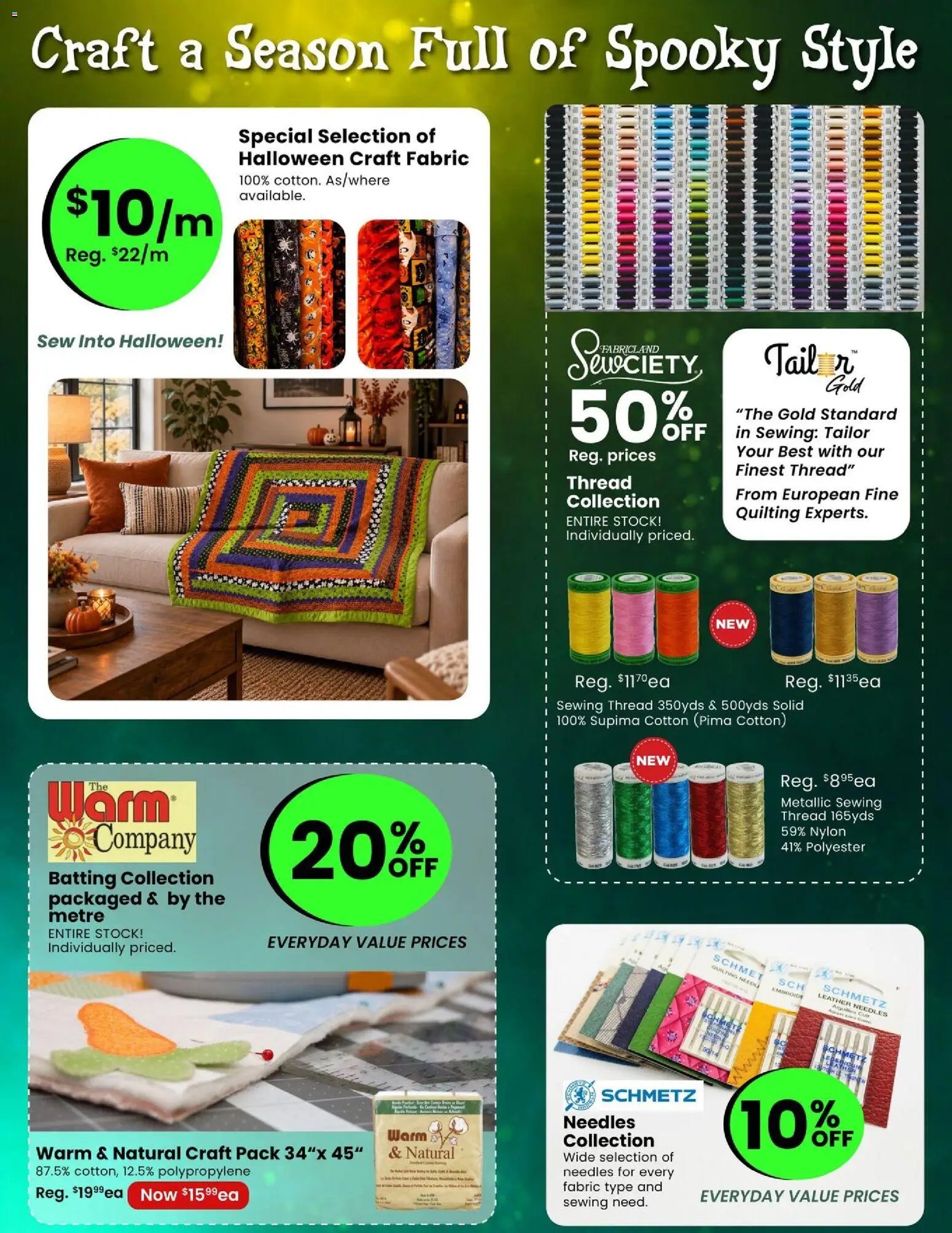 Fabricland weekly flyer / circulaire