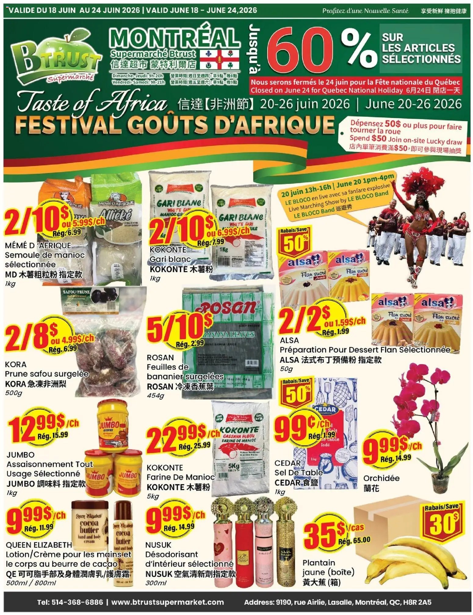 Btrust Supermarket weekly flyer / circulaire