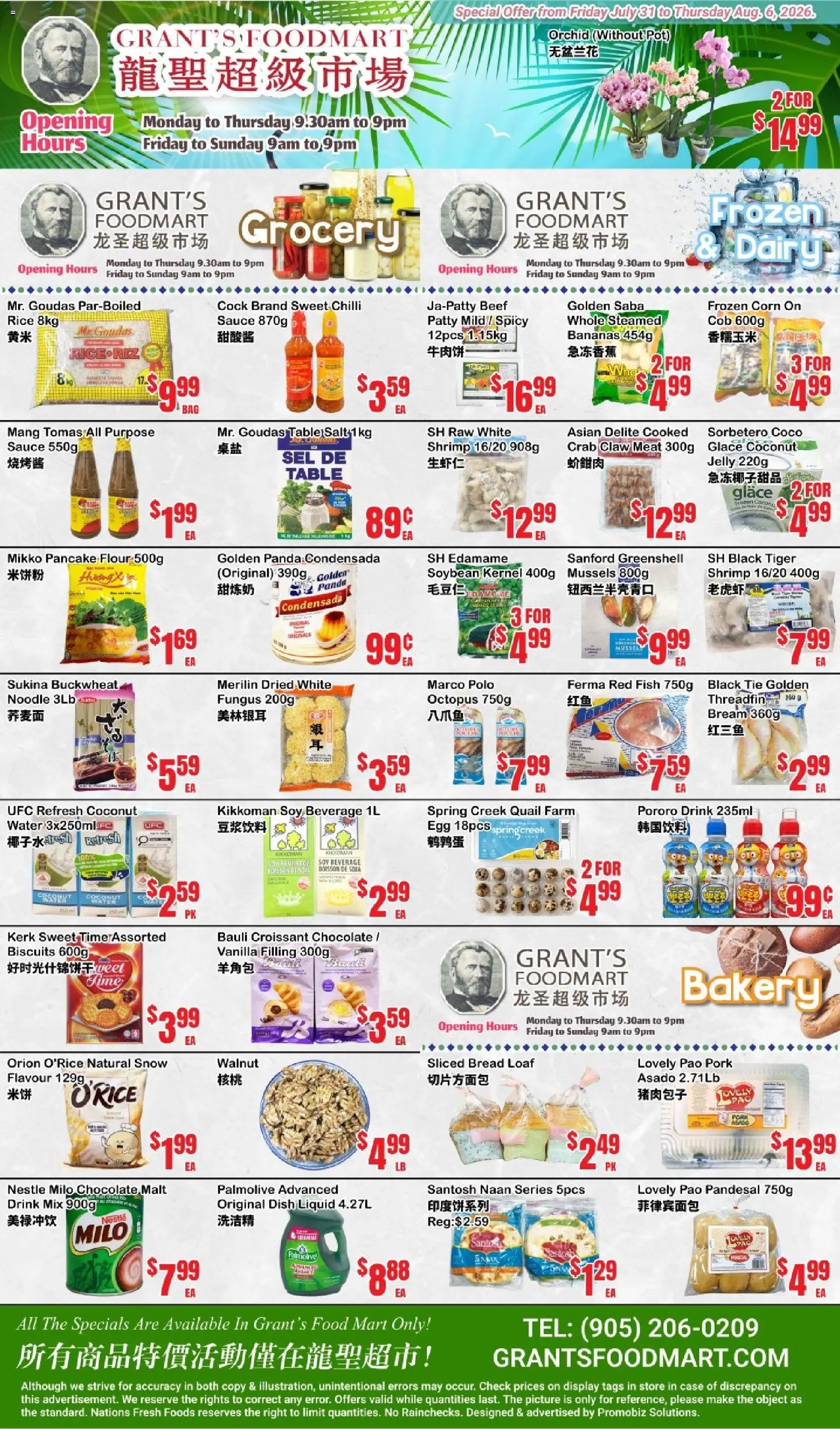 Oceans weekly flyer - Grant’s Foodmart