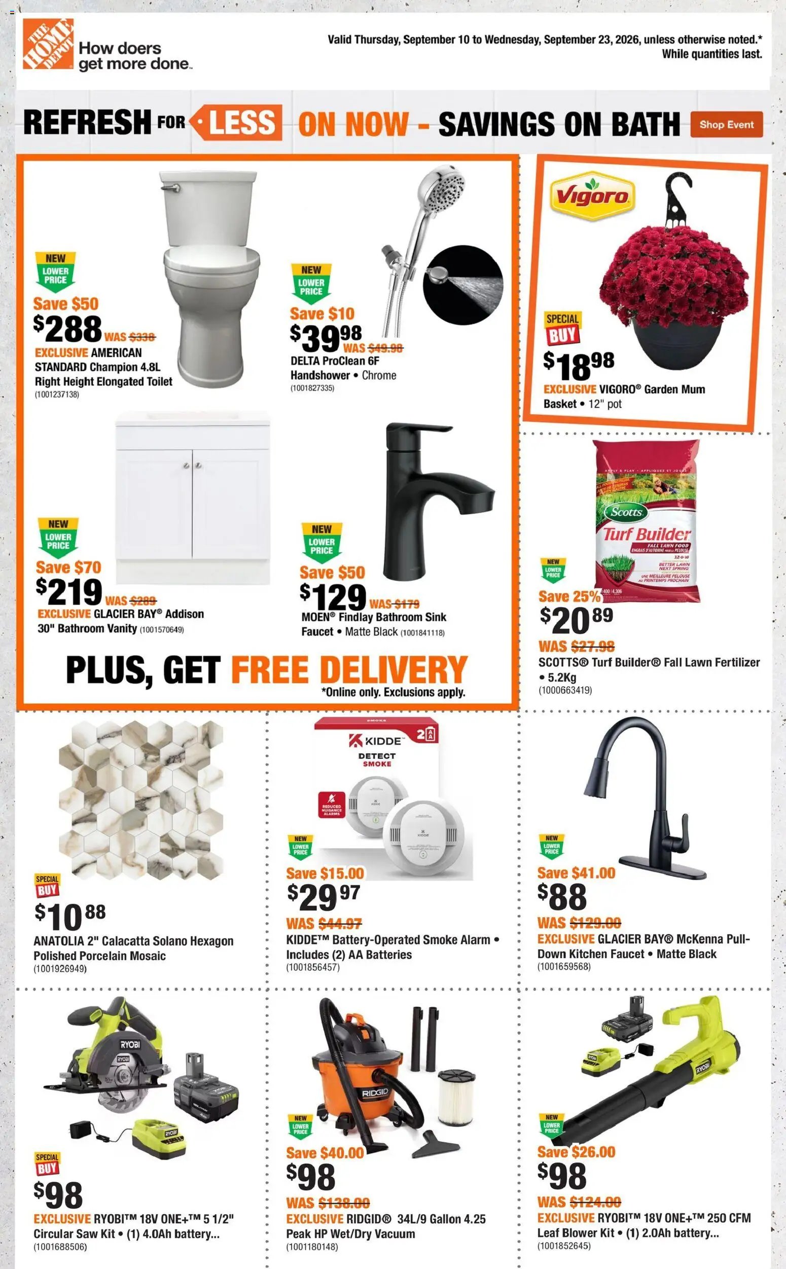 Home Depot weekly flyer / circulaire