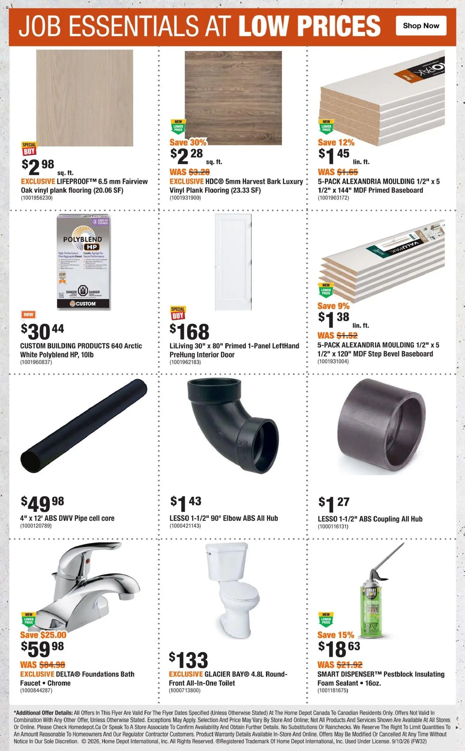 Home Depot weekly flyer / circulaire