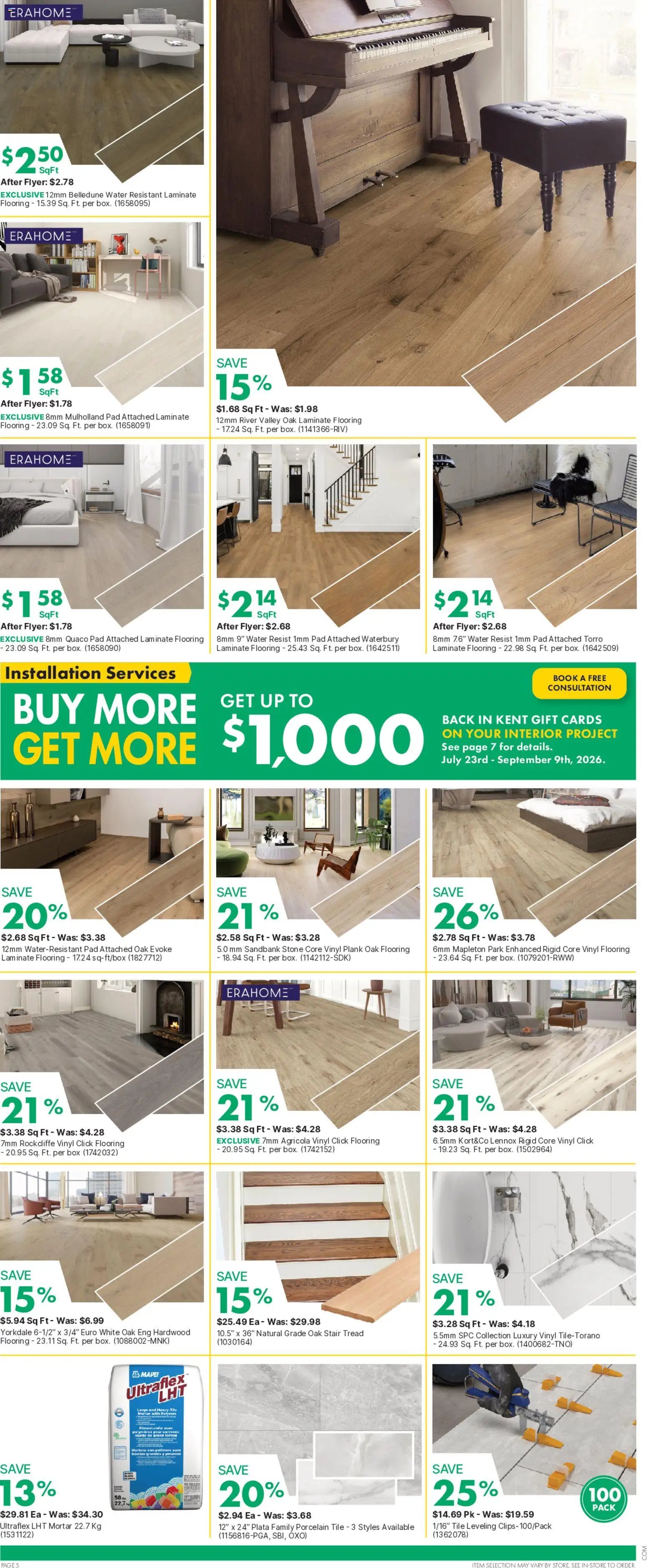 Kent weekly flyer / circulaire