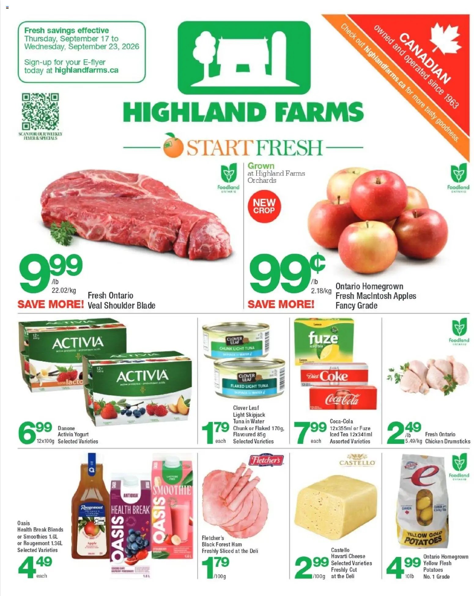 Highland Farms weekly flyer / circulaire