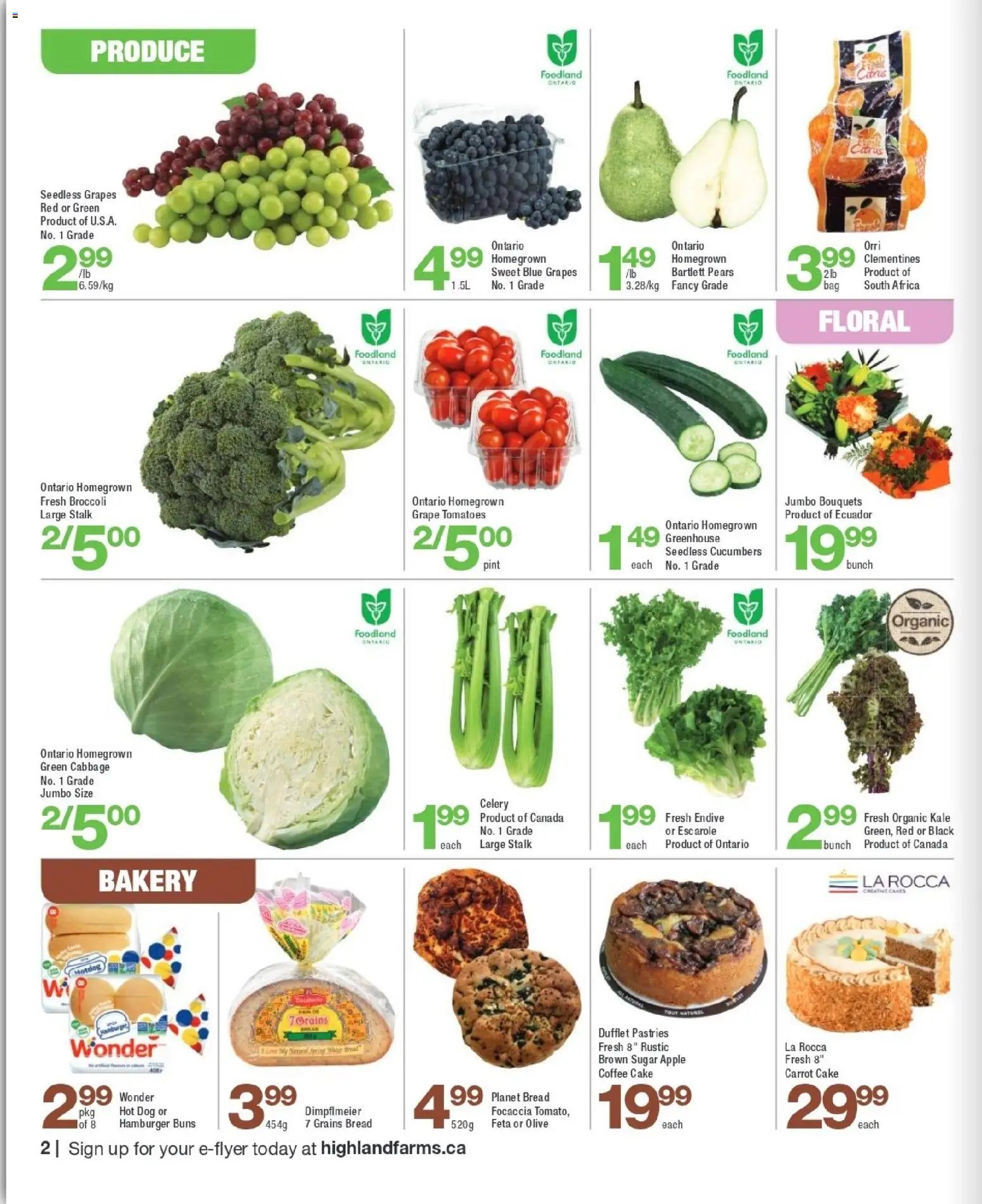 Highland Farms weekly flyer / circulaire