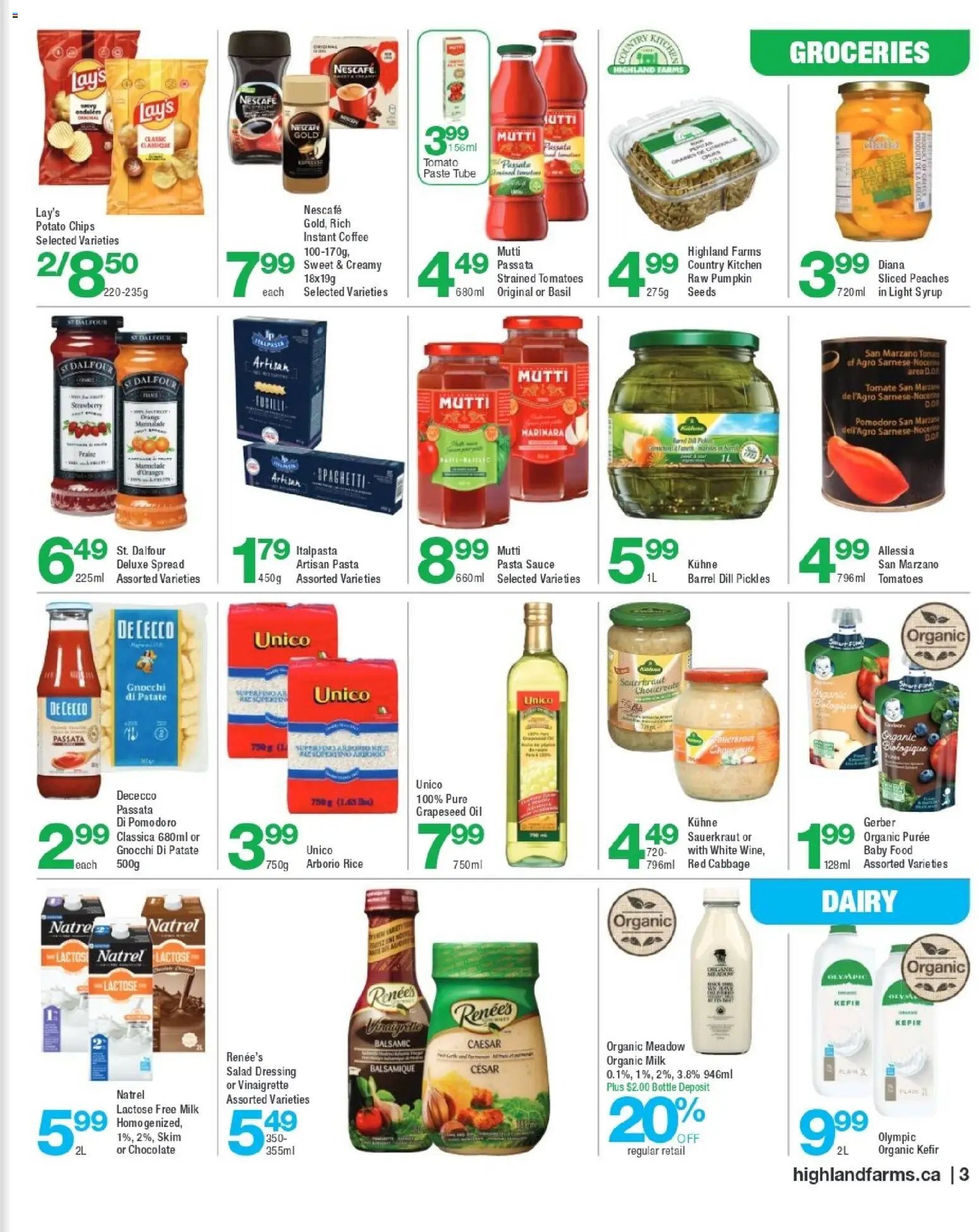 Highland Farms weekly flyer / circulaire