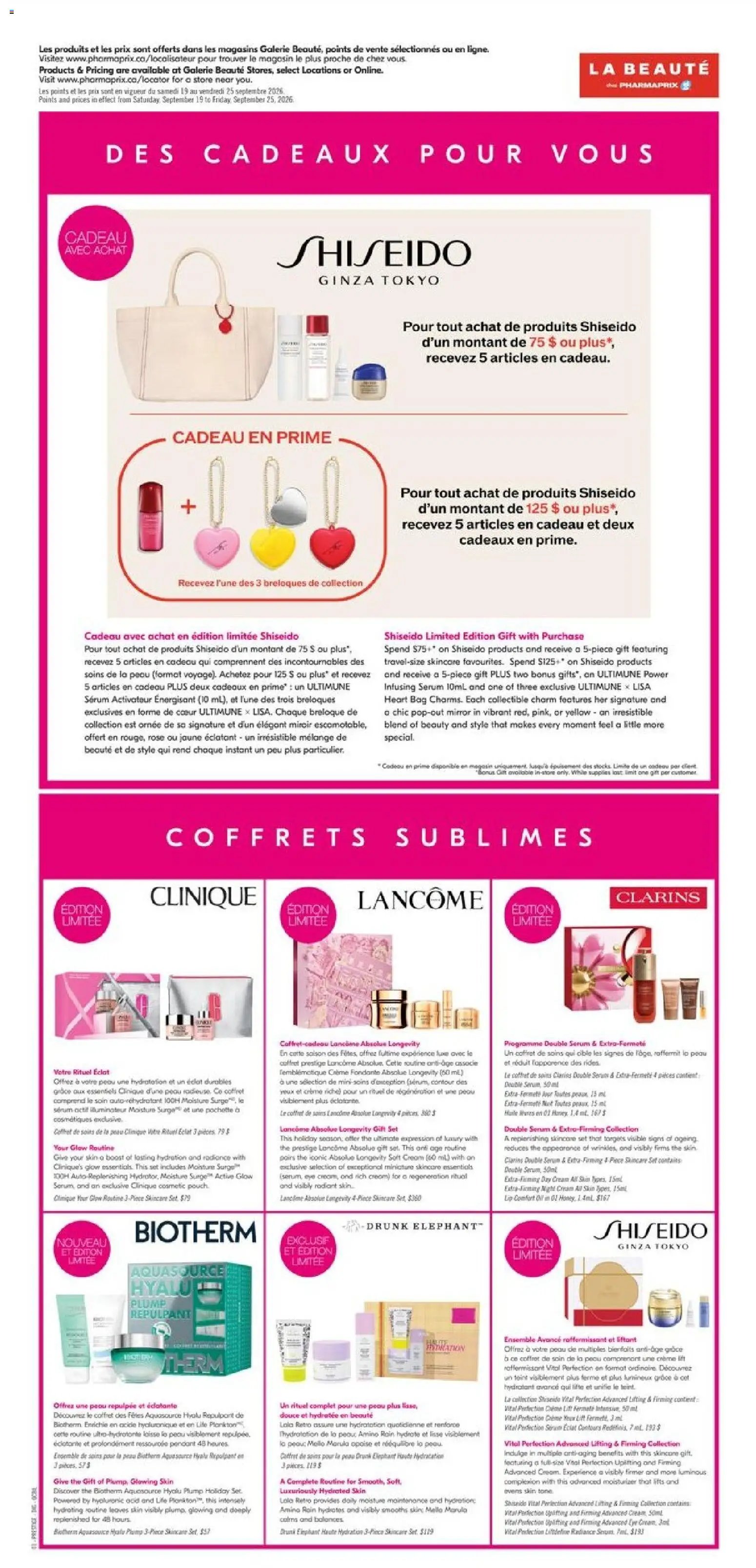 Pharmaprix weekly flyer / circulaire