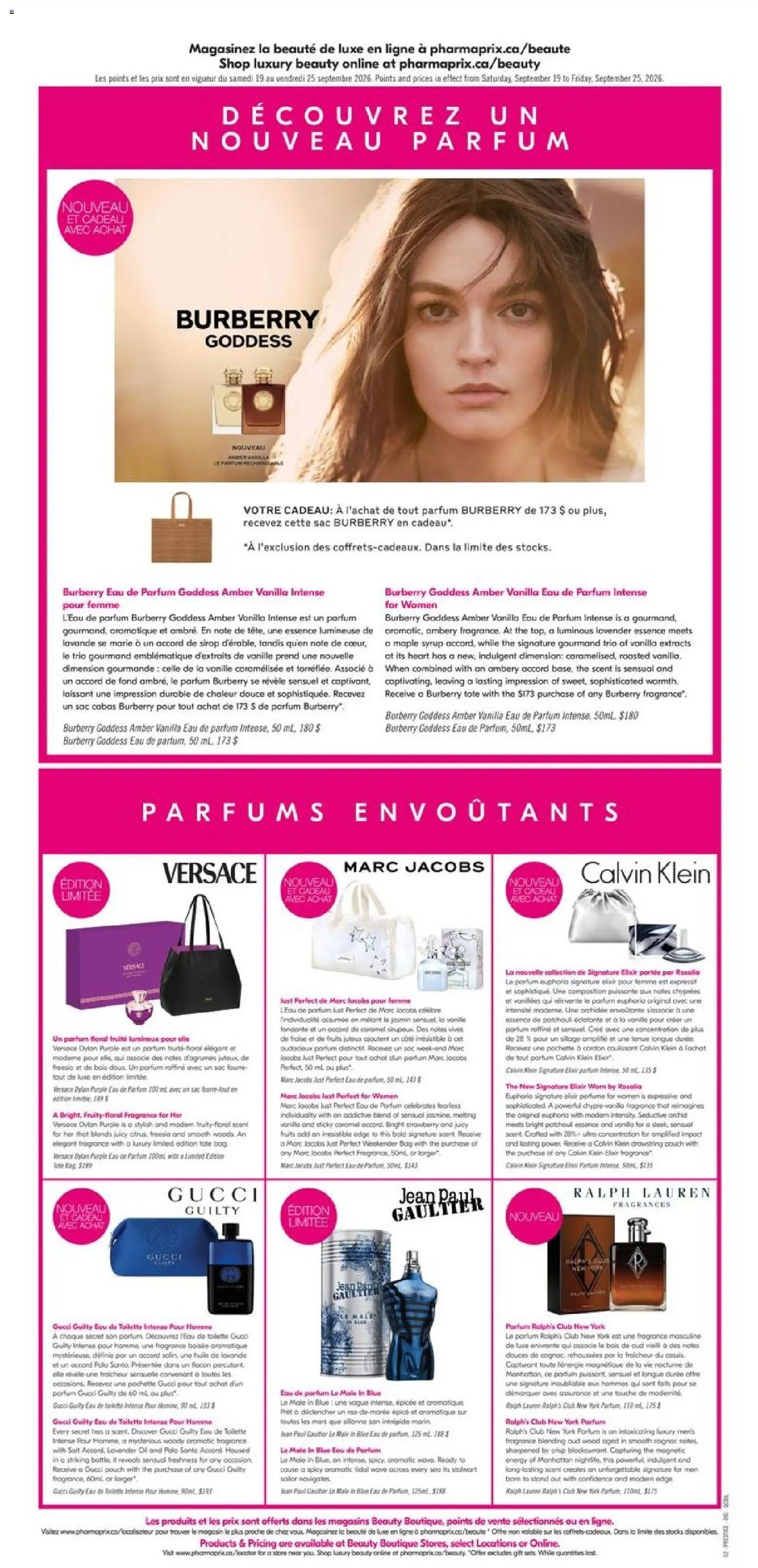 Pharmaprix weekly flyer / circulaire