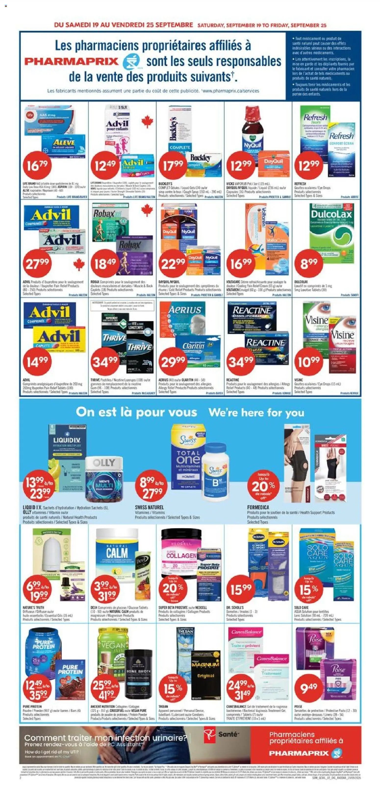 Pharmaprix weekly flyer / circulaire